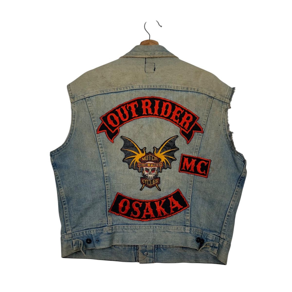 Lee Vintage 80s Lee Biker Denim Vest Size US M / EU 48-50 / 2 - 1 Thumbnail