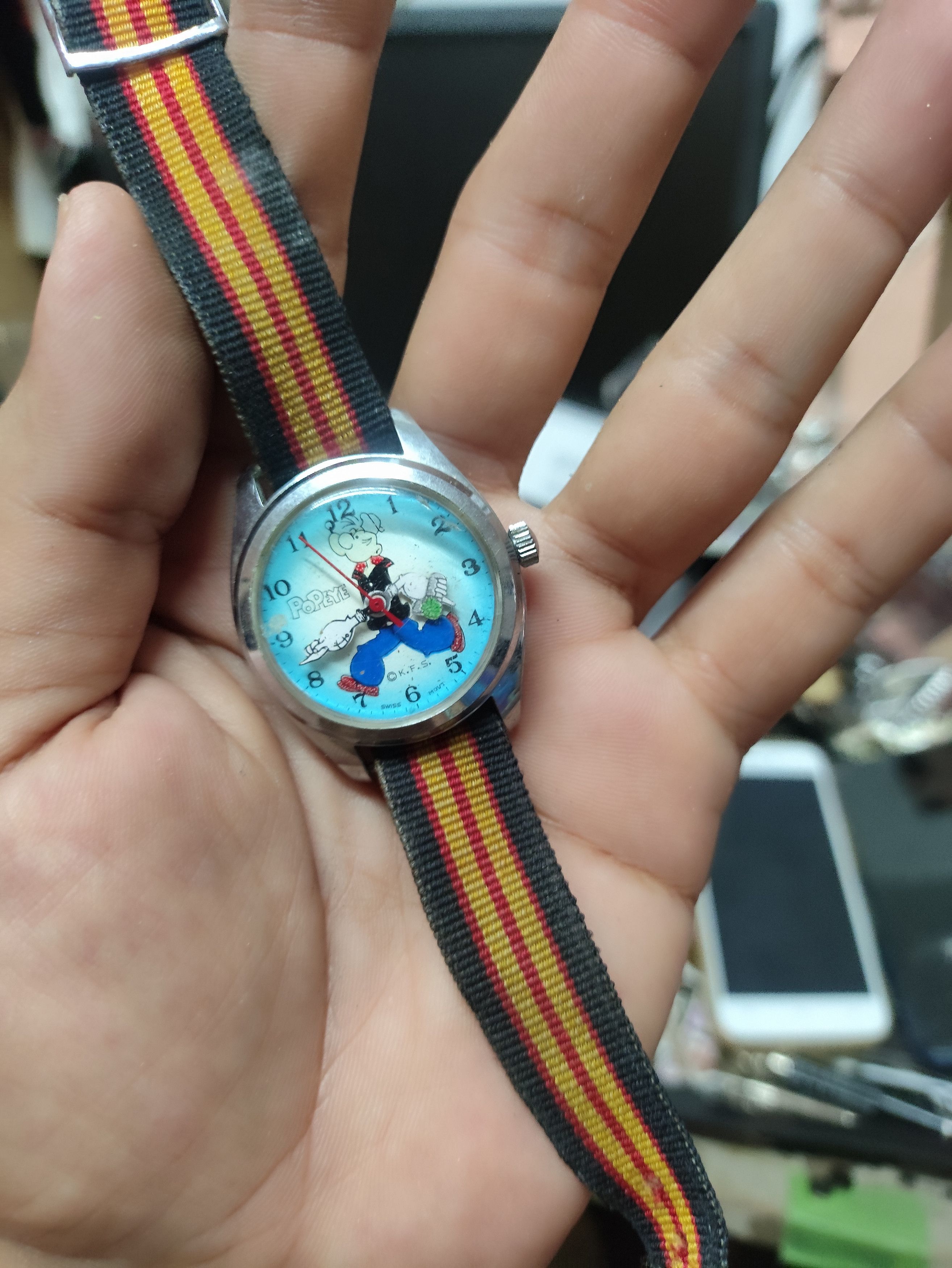 Vintage Vintage Popeye Automatic Hand Winding Watch JAPAN Size ONE SIZE - 4 Thumbnail