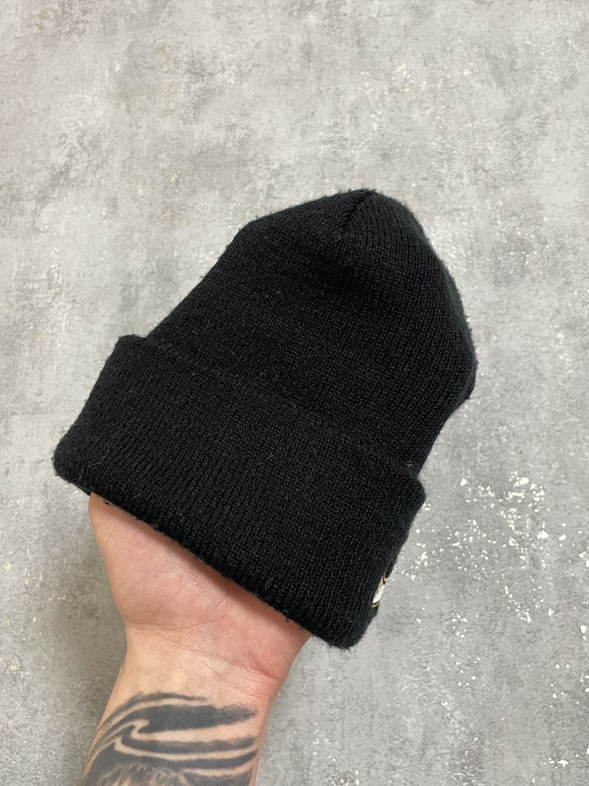 Nike Nike Vintage Nike Y2K 90's Big Swoosh Logo Black Hat Beanie Size ONE SIZE - 8 Thumbnail