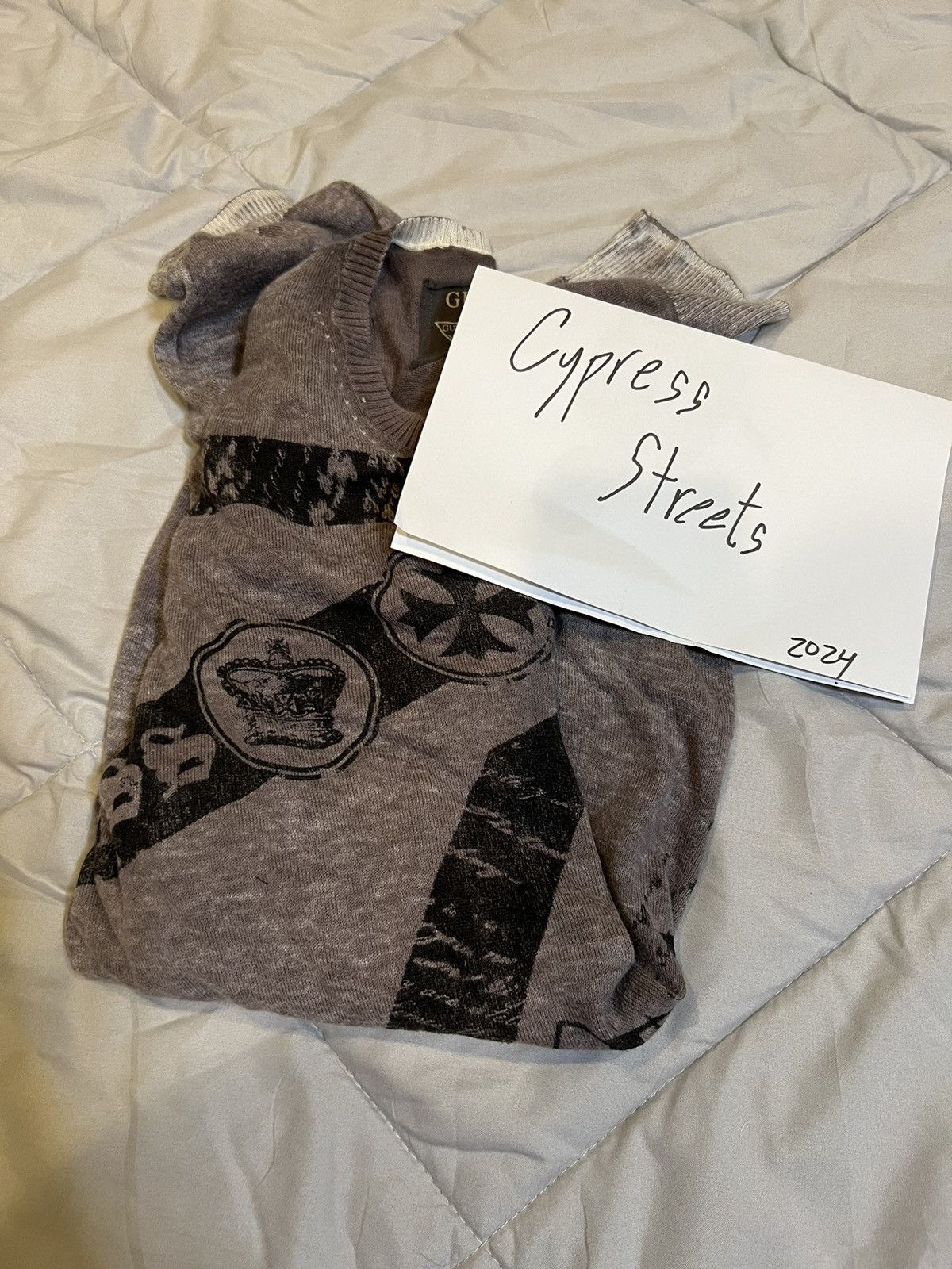 Guess Guess Los Angeles Sweater Black Graphic Size US L / EU 52-54 / 3 - 12 Thumbnail