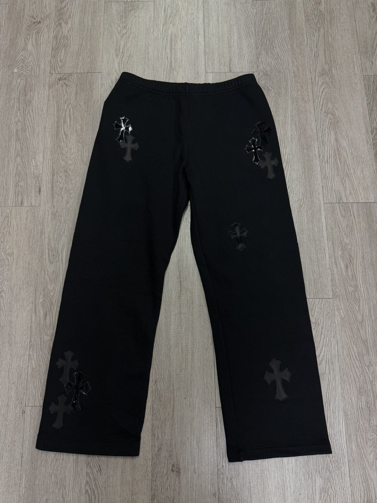 Chrome Hearts Chrome Hearts Black Pony Hair Cemetery Patch Sweats Size US 32 / EU 48 - 1 Thumbnail