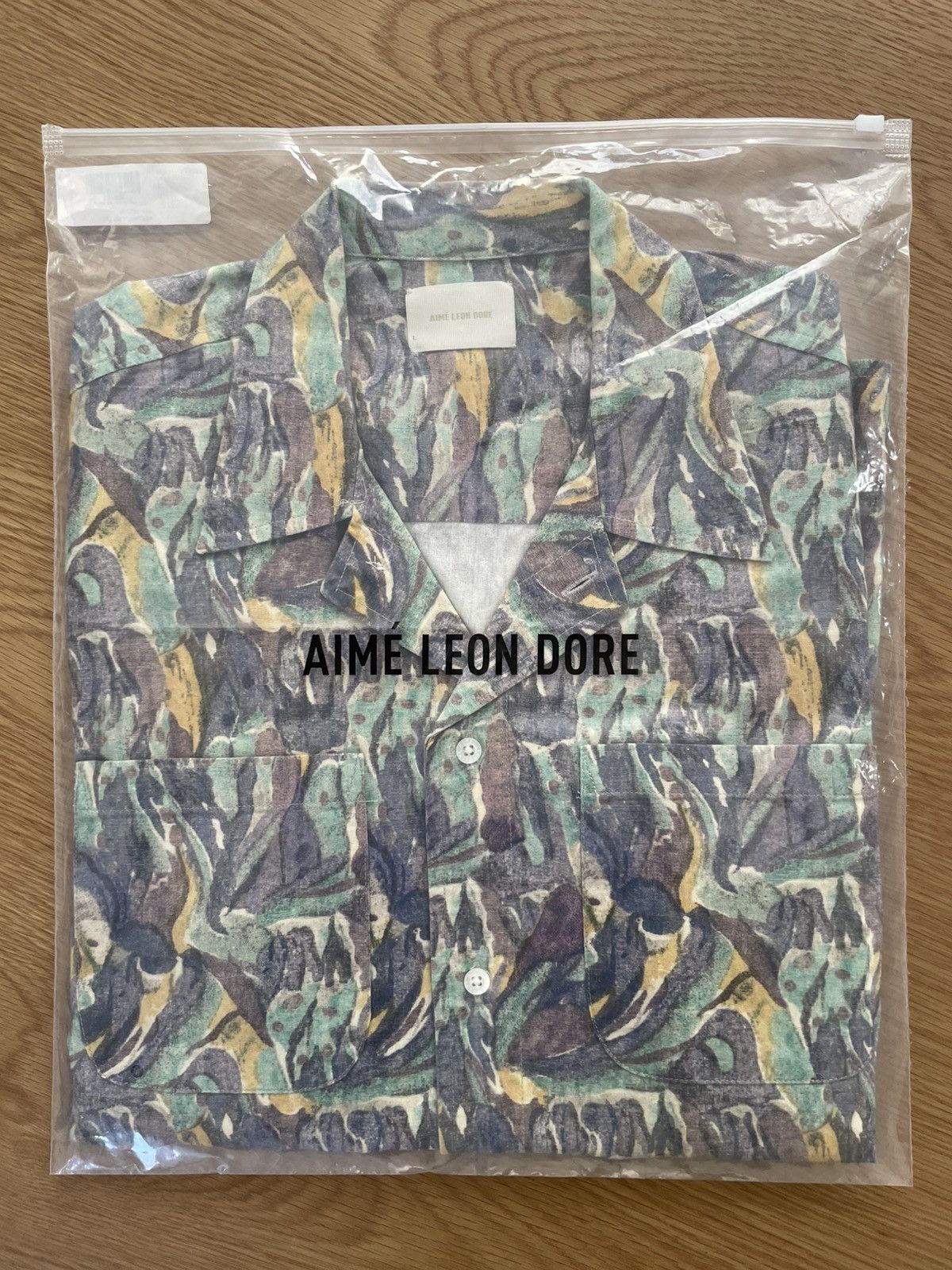 Aime Leon Dore Watercolor Shirt “Abstract Multi” Size L new