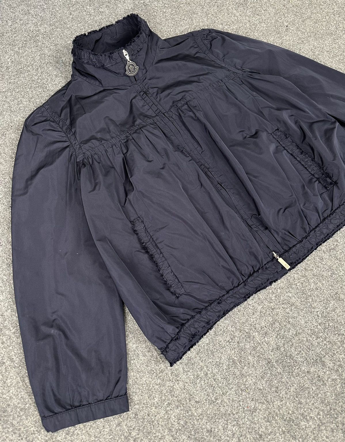 Moncler Moncler - Odda Giubbotto Blouson Zip-Up Light Jacket - Navy Size M / US 6-8 / IT 42-44 - 2 Thumbnail