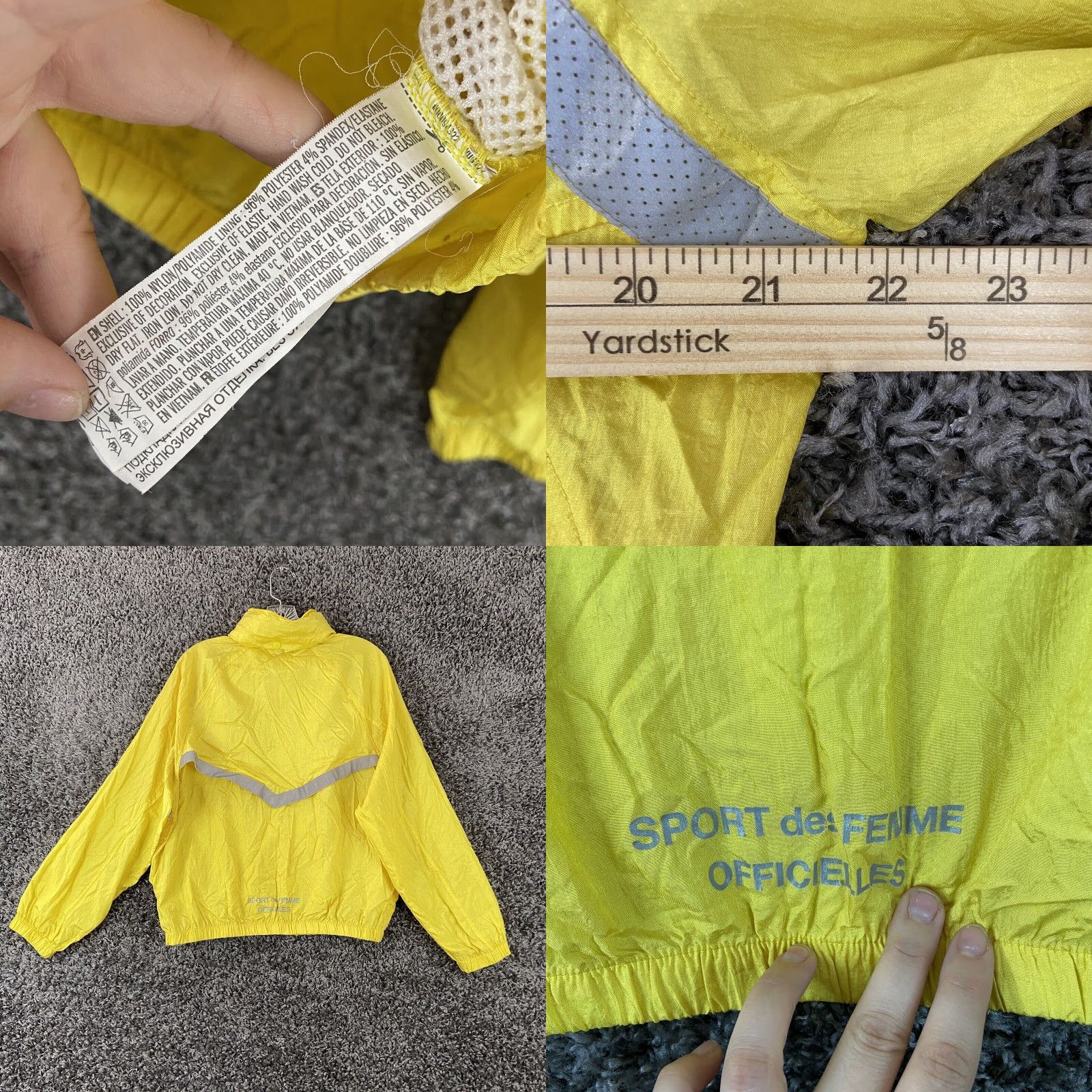 Forever 21 FOREVER 21 Total Sport Windbreaker Jacket Women’s M Yellow Hooded Zip Up Sports Size M / US 6-8 / IT 42-44 - 8 Thumbnail