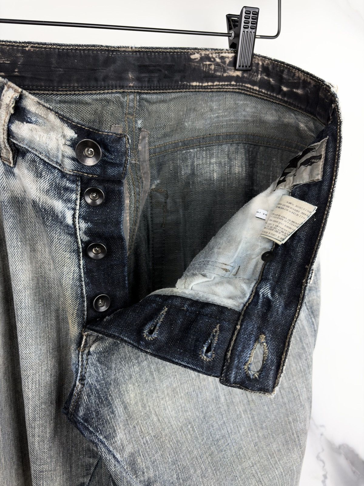Rick Owens FW08 Rick Owens Banana Cut Spiral Denim Jeans Dust Acid Size US 30 / EU 46 - 8 Thumbnail