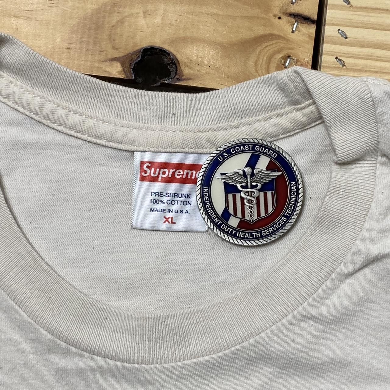 Supreme Supreme Original Sin Beige Skate Streetwear Tee Size XL Size US XL / EU 56 / 4 - 3 Thumbnail