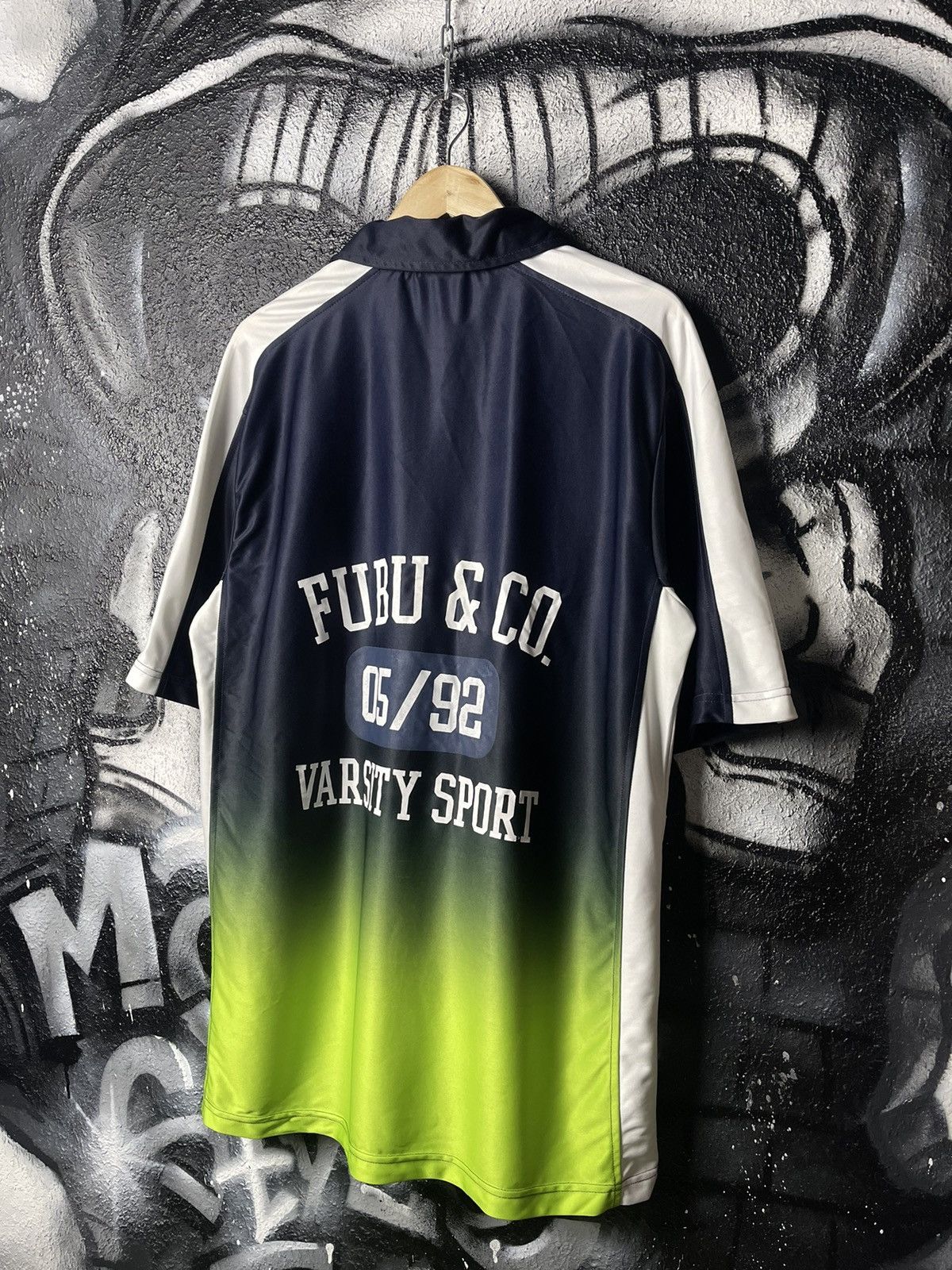 Fubu × Vintage Y2K Fubu Varsity Sport Crazy Shirt Men’s Size S Size US S / EU 44-46 / 1 - 2 Thumbnail