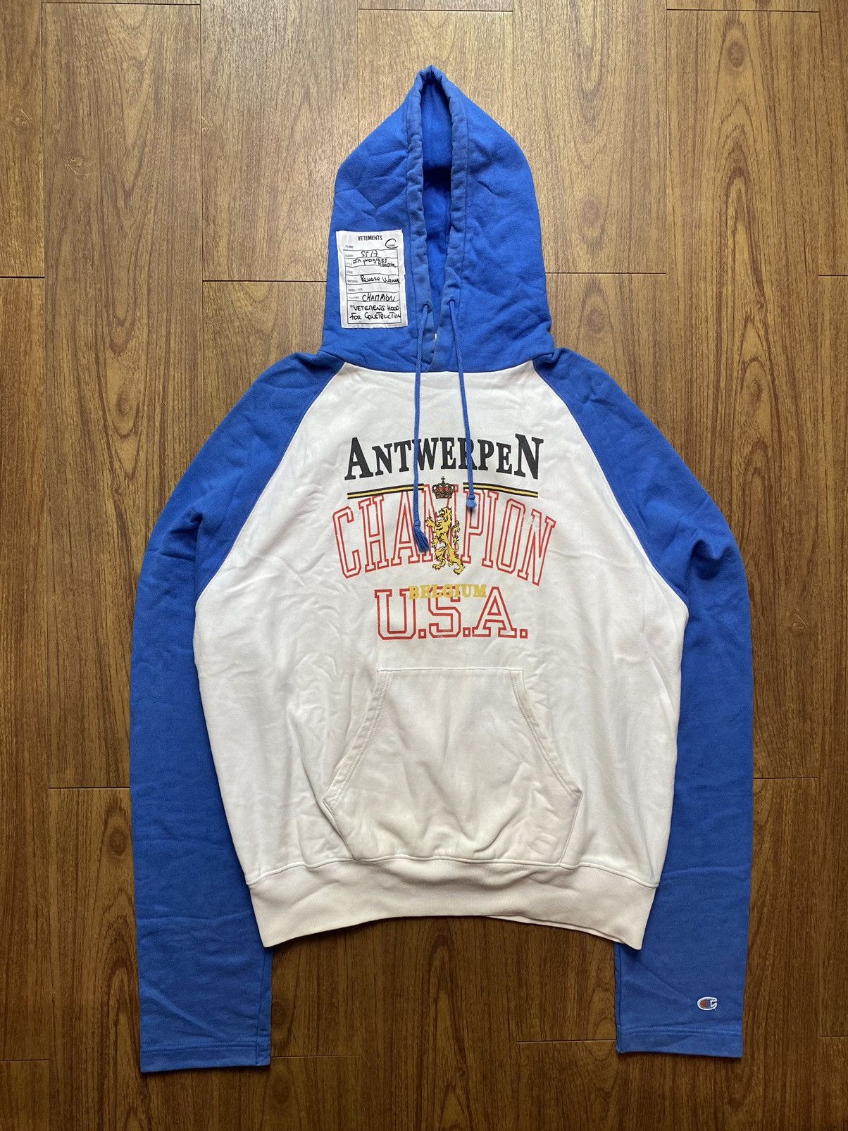 Vetements champion sweater jacket sales