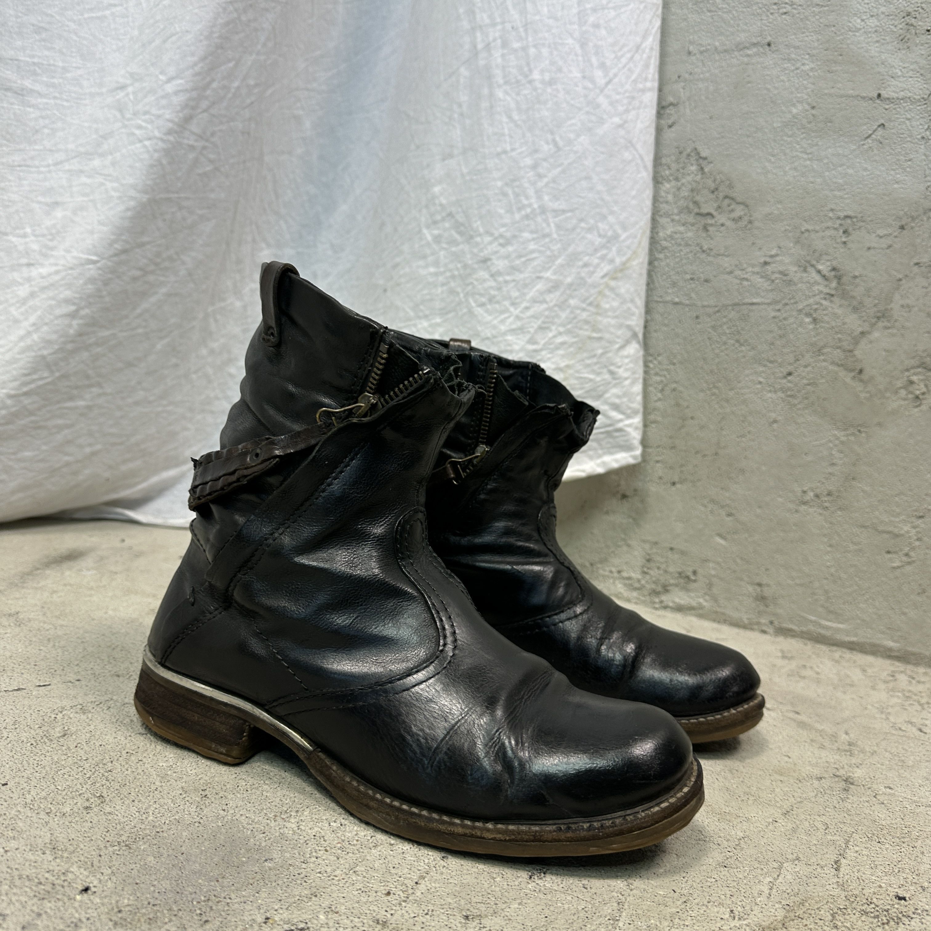A.S.98 Vintage Avant Garde Leather A.S.98 Airstep Pirate Boots Y2K Size US 9 / IT 39 - 3 Thumbnail