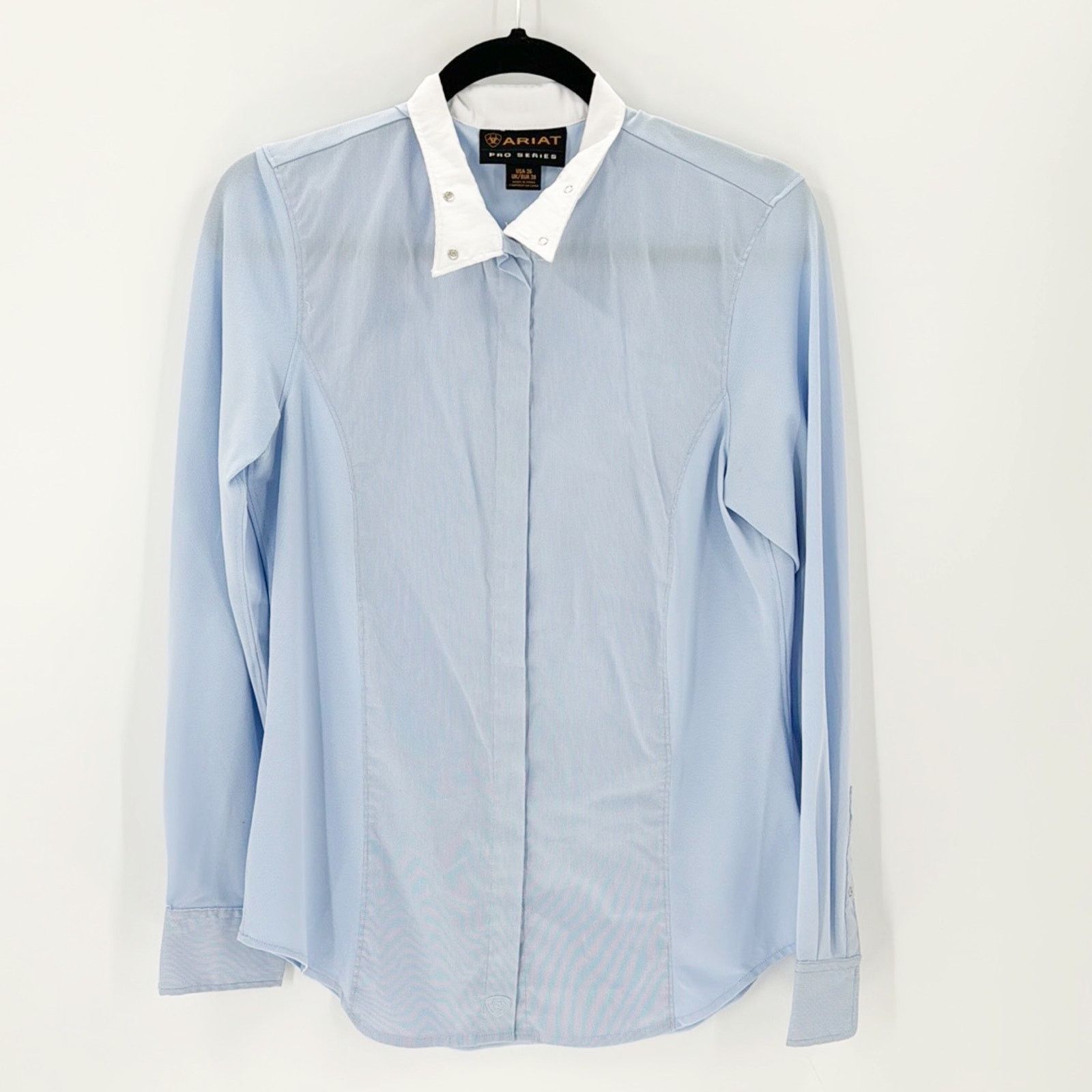 Ariat Ariat Pro Series Blue Equestrian Riding Snap Button Shirt Size M / US 6-8 / IT 42-44 - 1 Thumbnail