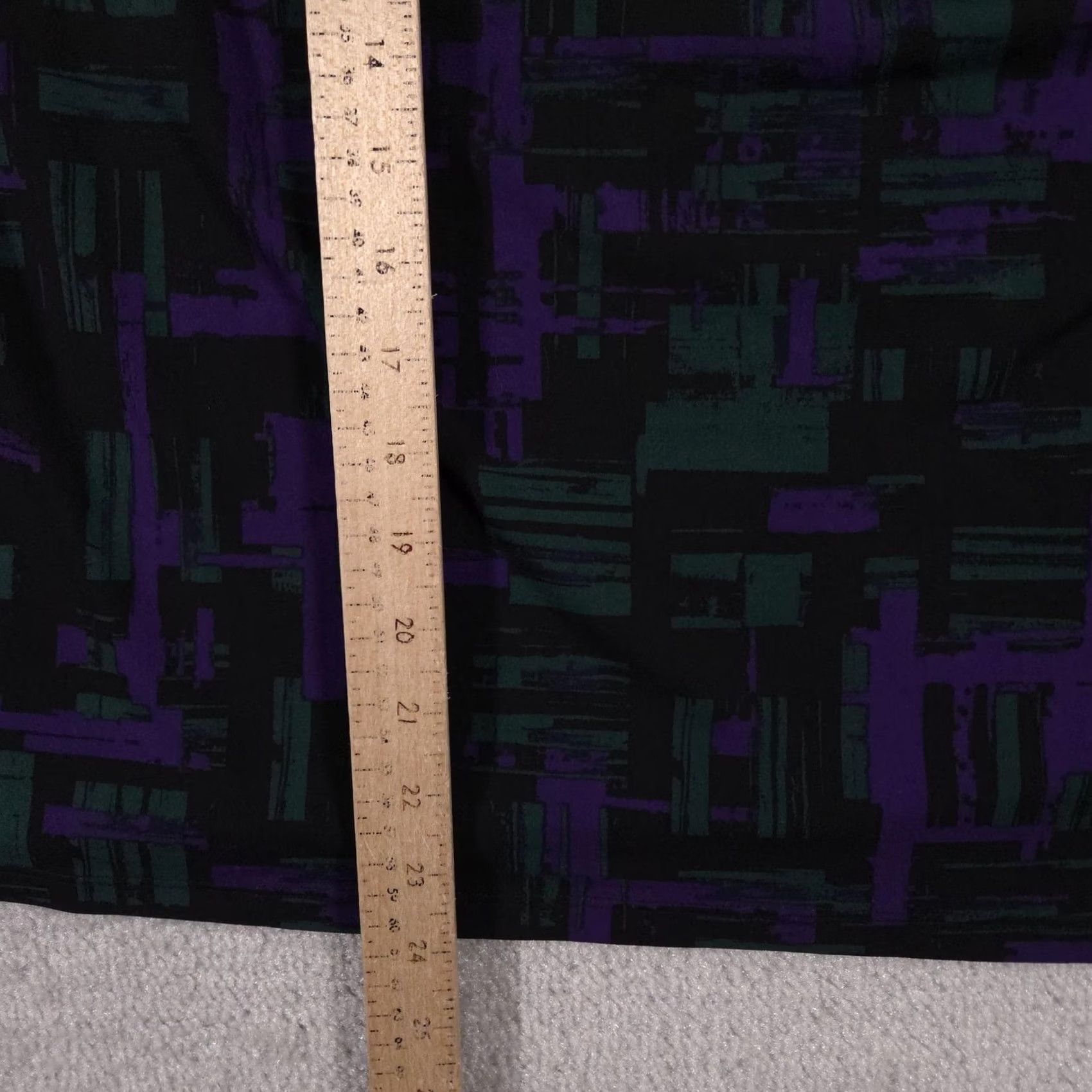 Calvin Klein Calvin Klein Top Womens 2X Black Purple Green Cowl Neck Sleeveless Blouse Size XXL / US 16-18 / IT 52-54 - 6 Thumbnail