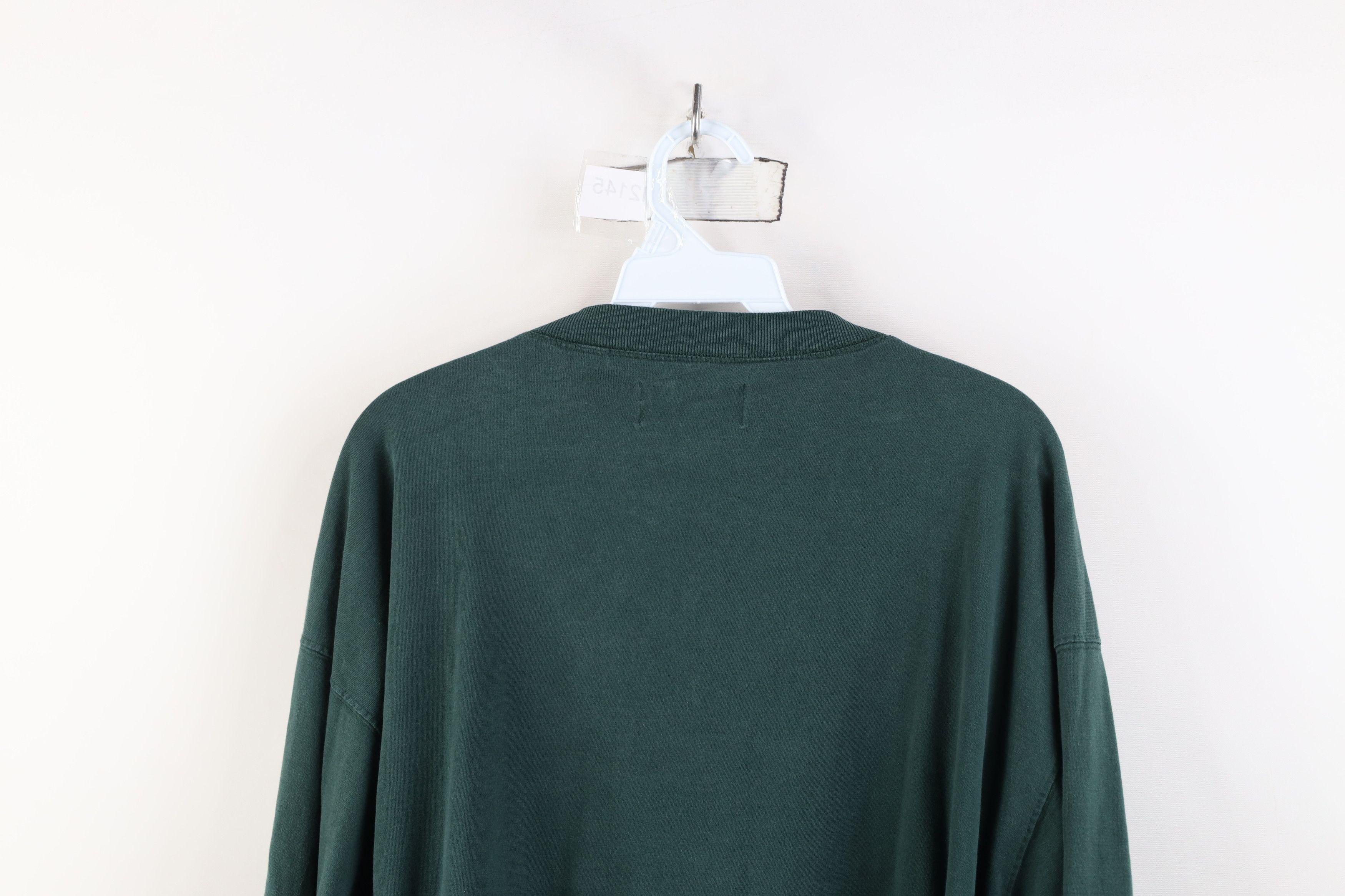Vintage Vintage 90s Streetwear Long Sleeve Henley T-Shirt Green Size US XL / EU 56 / 4 - 14 Thumbnail