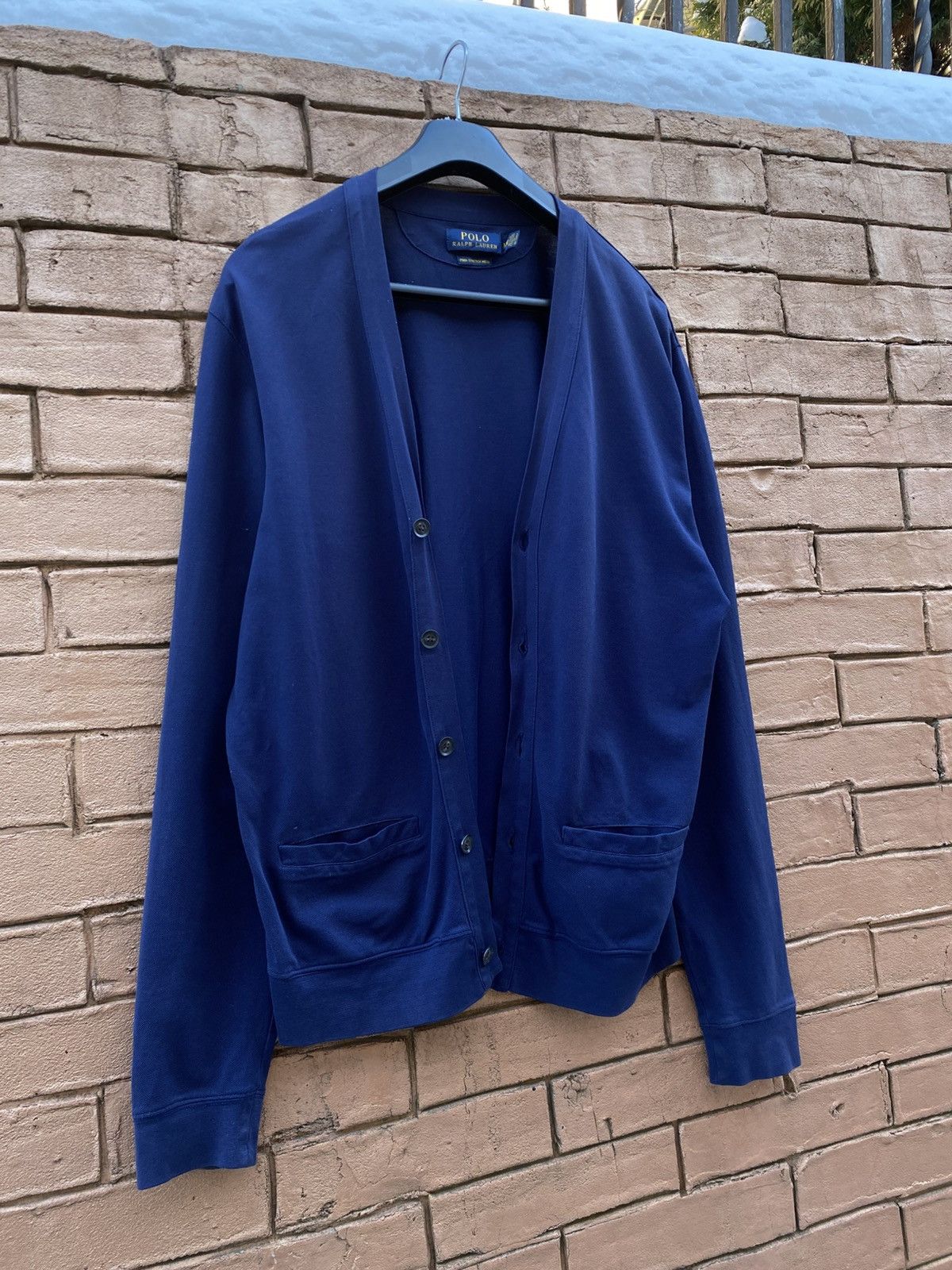 Polo Ralph Lauren Polo Ralph Lauren Cardigan Navy MeshV-Neck Size M Size US M / EU 48-50 / 2 - 2 Thumbnail