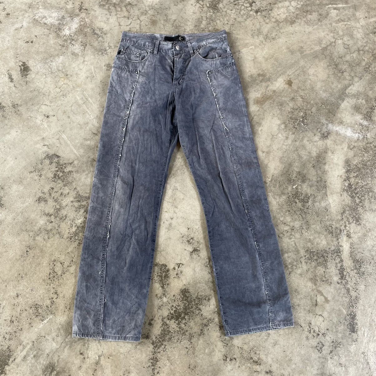 Designer × Just Cavalli 🔥🔥Just Cavalli Splash Acid Punk Design Stylish Pants Size 29" - 1 Thumbnail