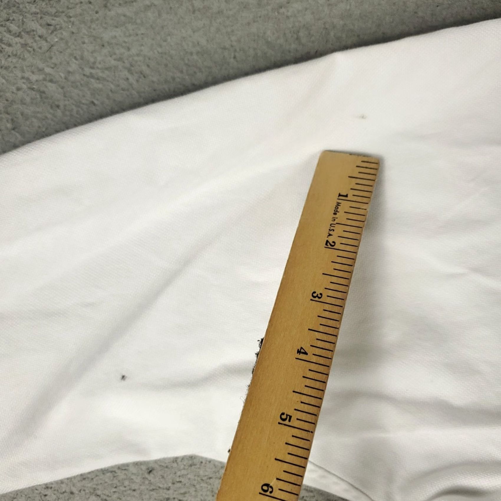 David Donahue David Donahue Shirt Mens 16.5 White Dress Button Up Long Sleeve Solid Cotton Regular Size 46R - 4 Thumbnail