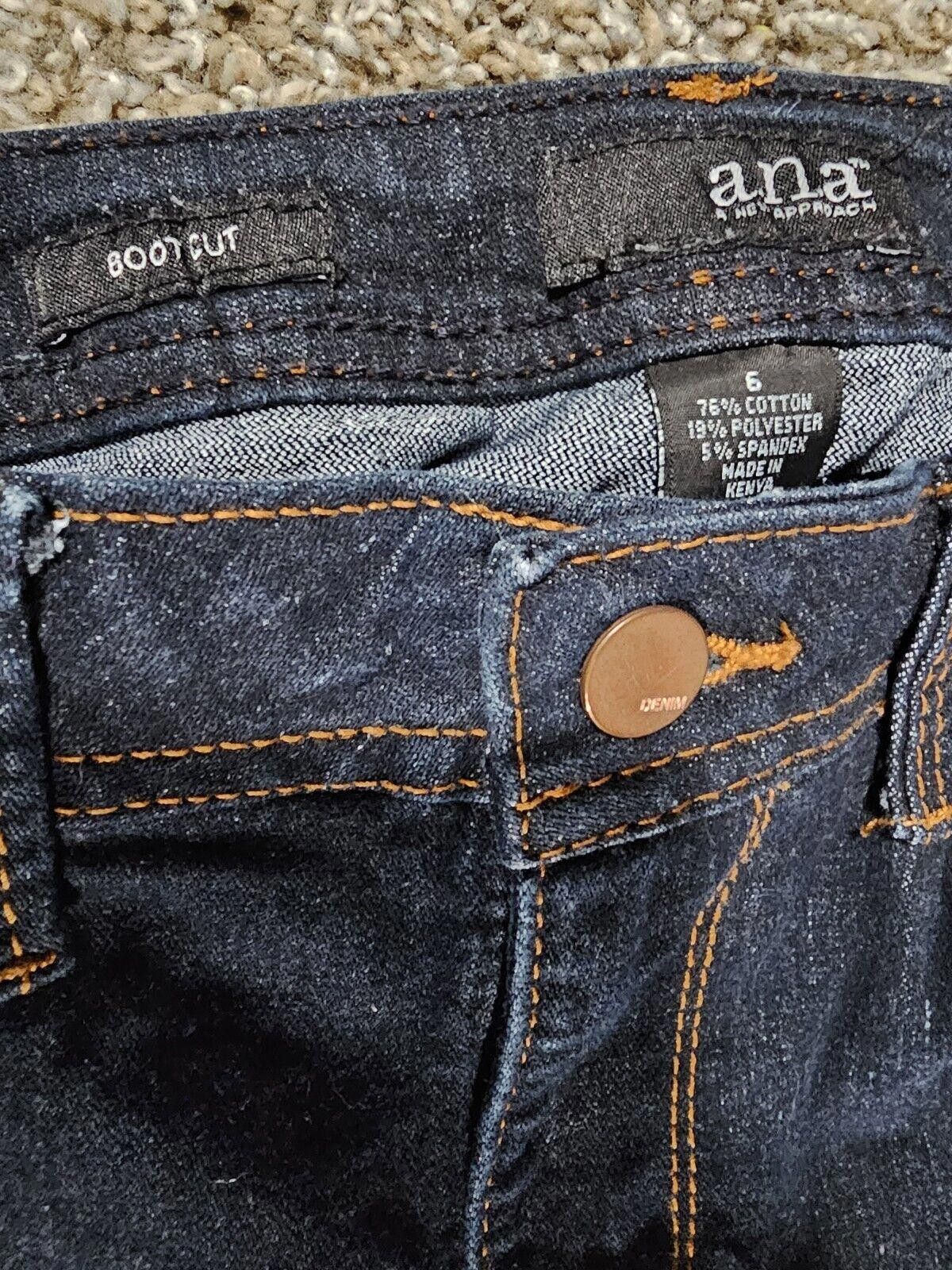Other Ana A New Approach womens blue denim bootcut jeans size 6 Size 28" / US 6 / IT 42 - 3 Thumbnail