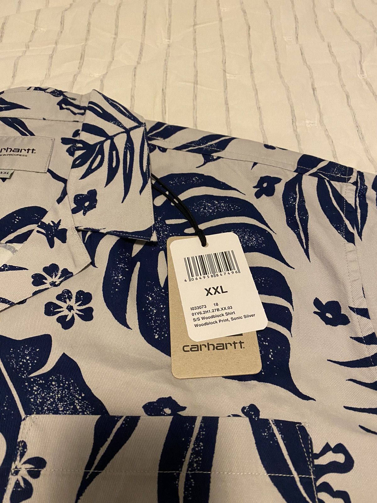 Carhartt Wip Carhartt WIP S/S Woodblock Print Shirt NWT Size US XXL / EU 58 / 5 - 8 Thumbnail