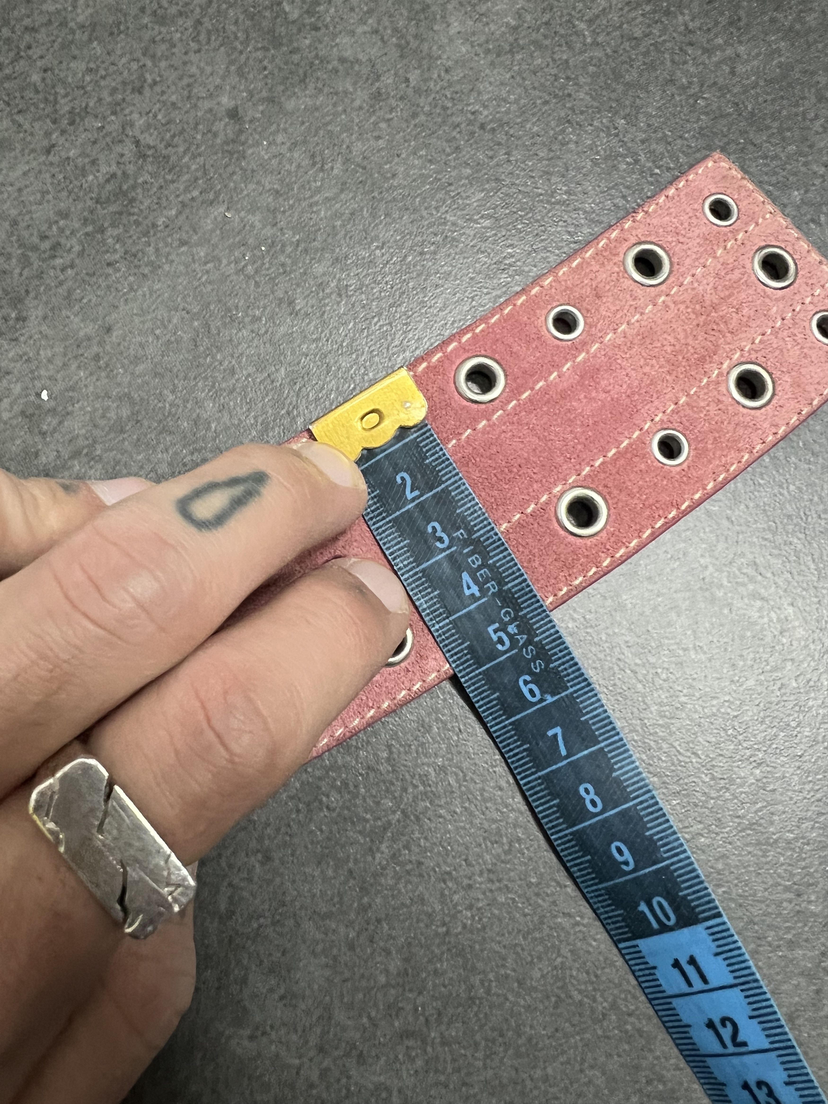 Prada Prada pink suede y2k Leather Belt Size ONE SIZE - 6 Thumbnail