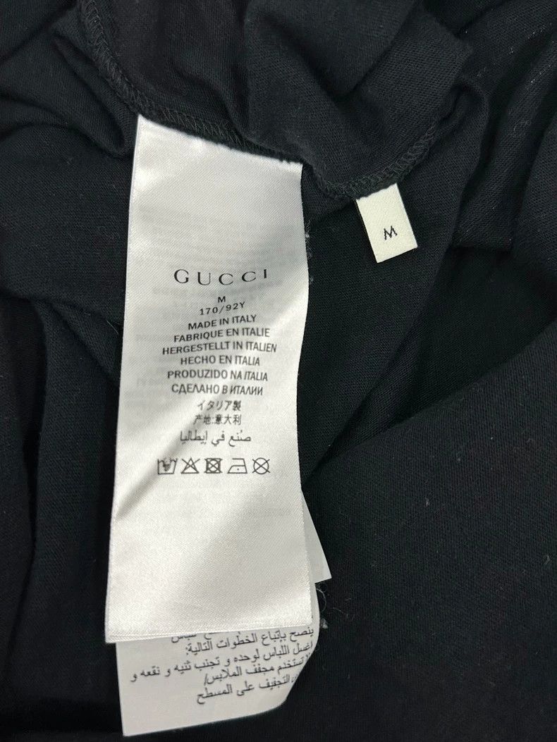 Gucci Gucci Black letter embroidery flying saucer T-shirt short Size M / US 6-8 / IT 42-44 - 5 Thumbnail