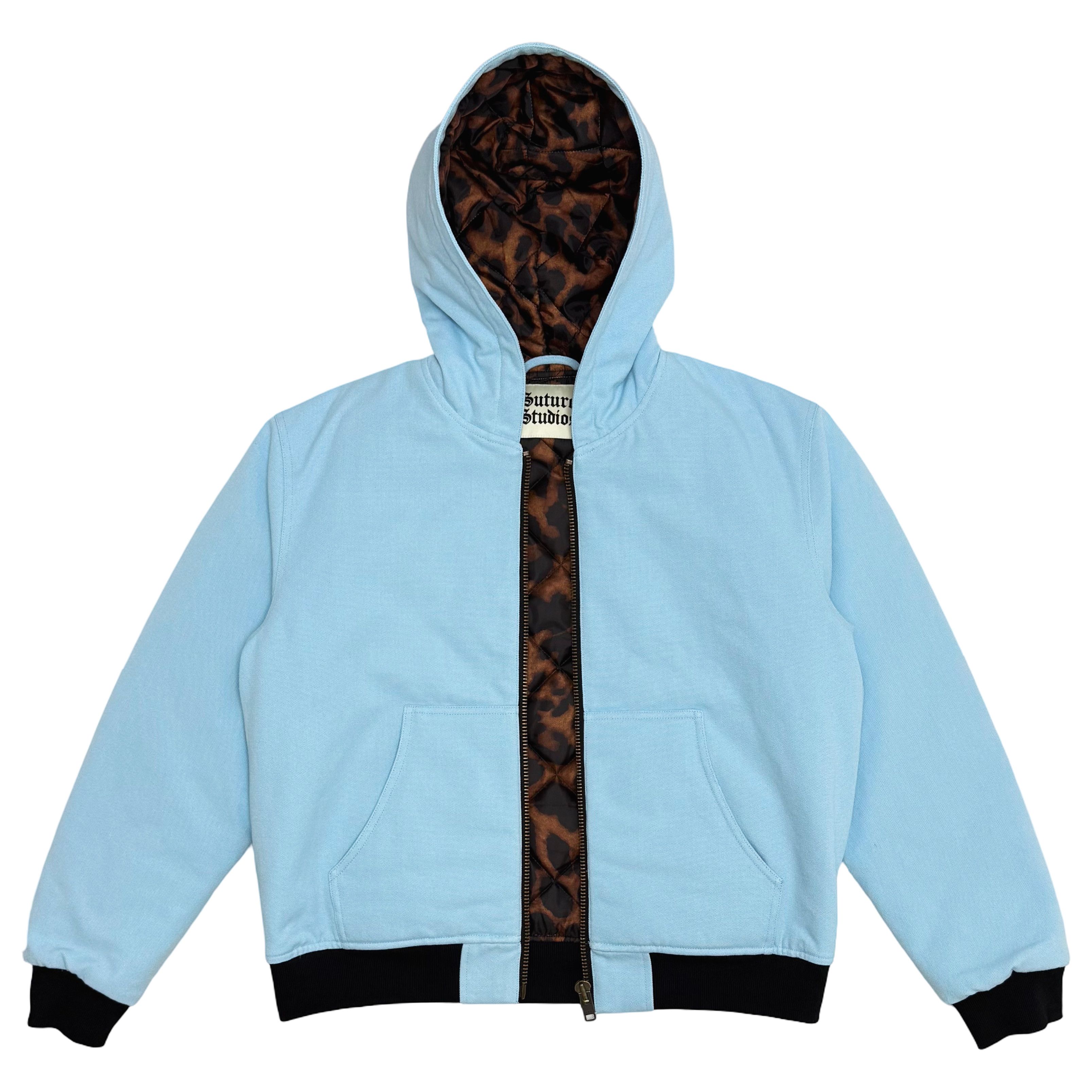 Carhartt Suture Studios 16oz Duck Canvas Work Jacket Ice Blue Leopard Size US M / EU 48-50 / 2 - 2 Thumbnail