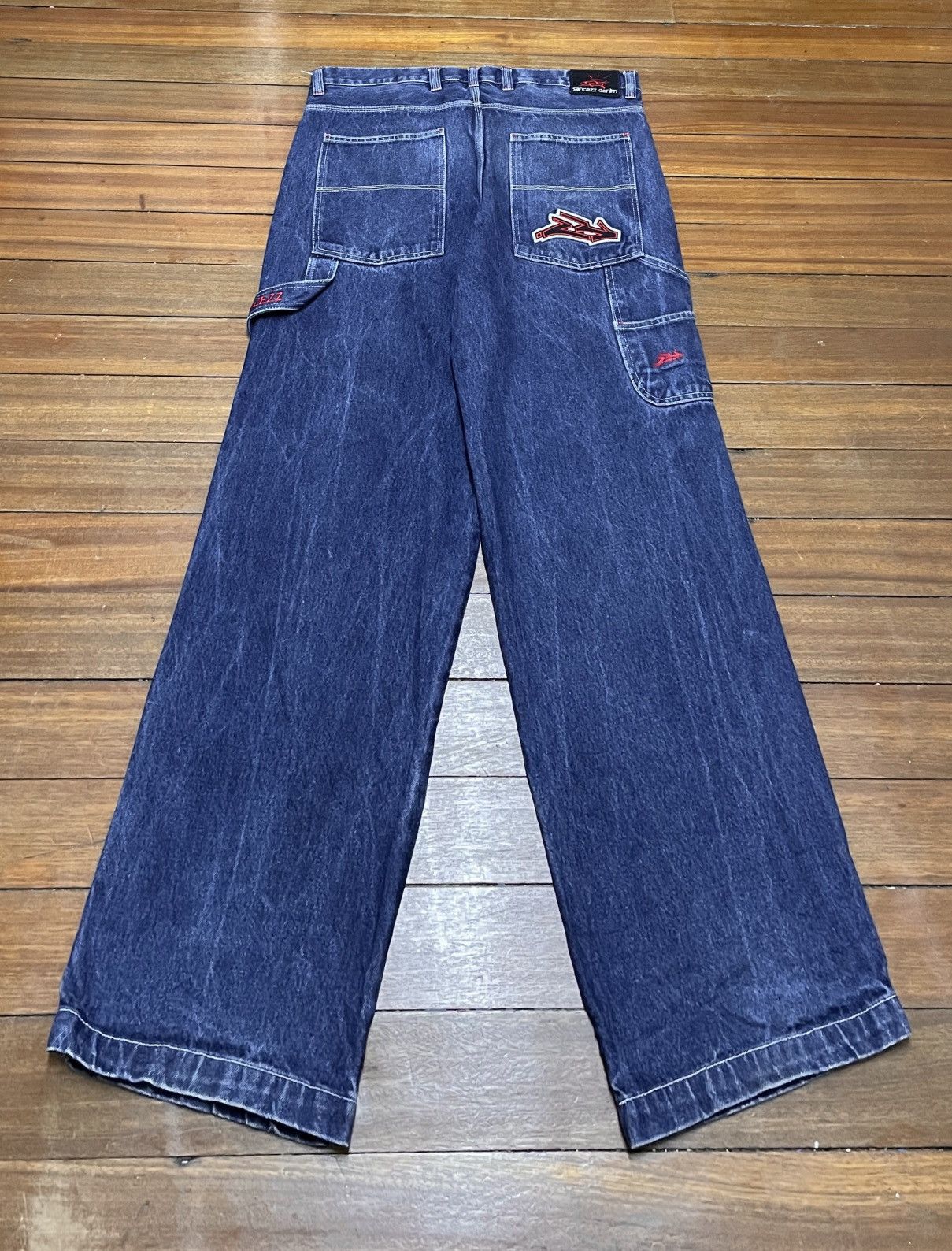 Rap Tees Very Rare Vintage Brand Sancezz Hip Hop Baggy Jeans 1990s Size US 38 / EU 54 - 2 Thumbnail