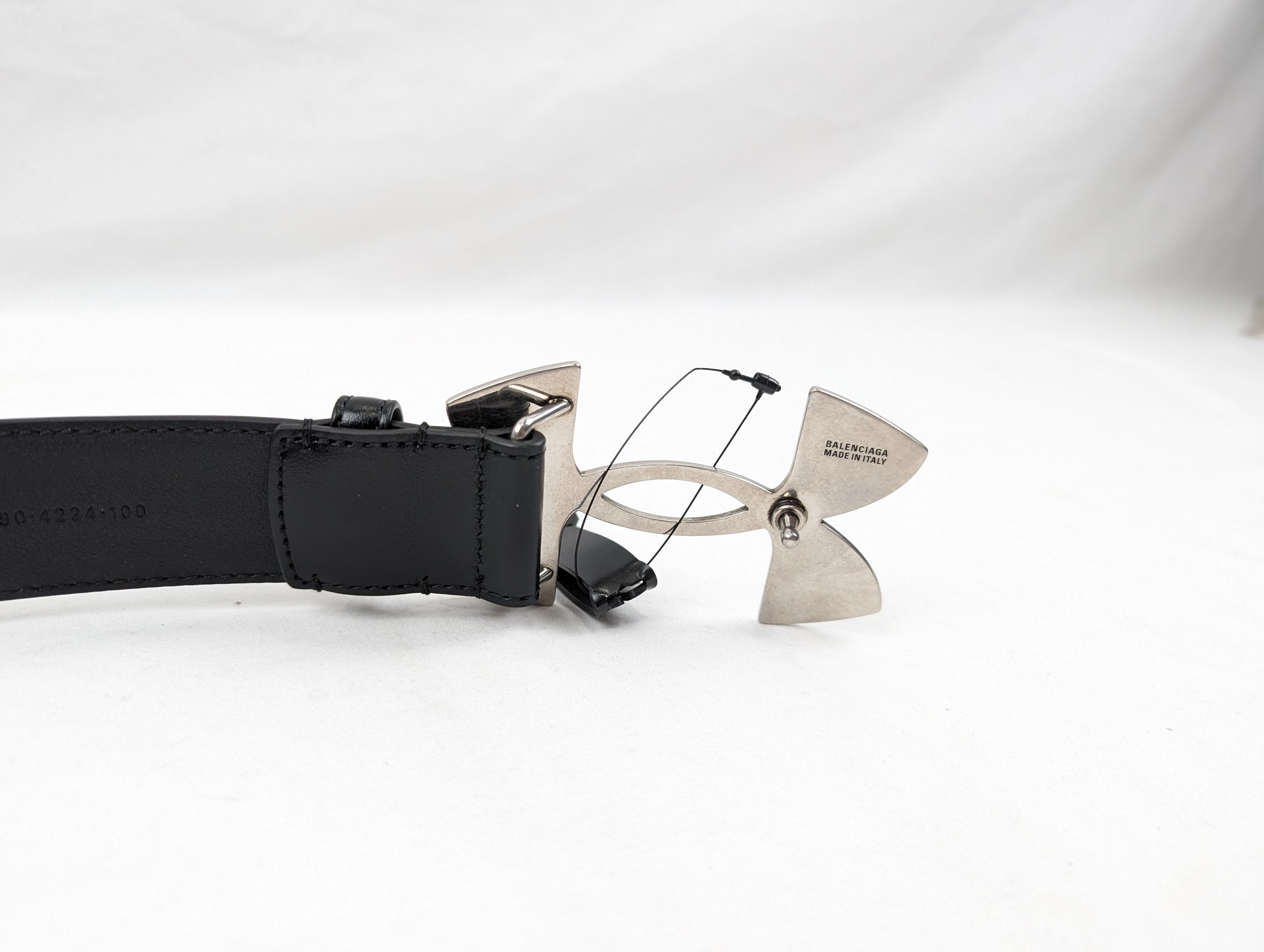 Balenciaga × Under Armour o1rshd1 Size: 100 CM / Calf Plutone Belt in Black Size 40 - 5 Thumbnail