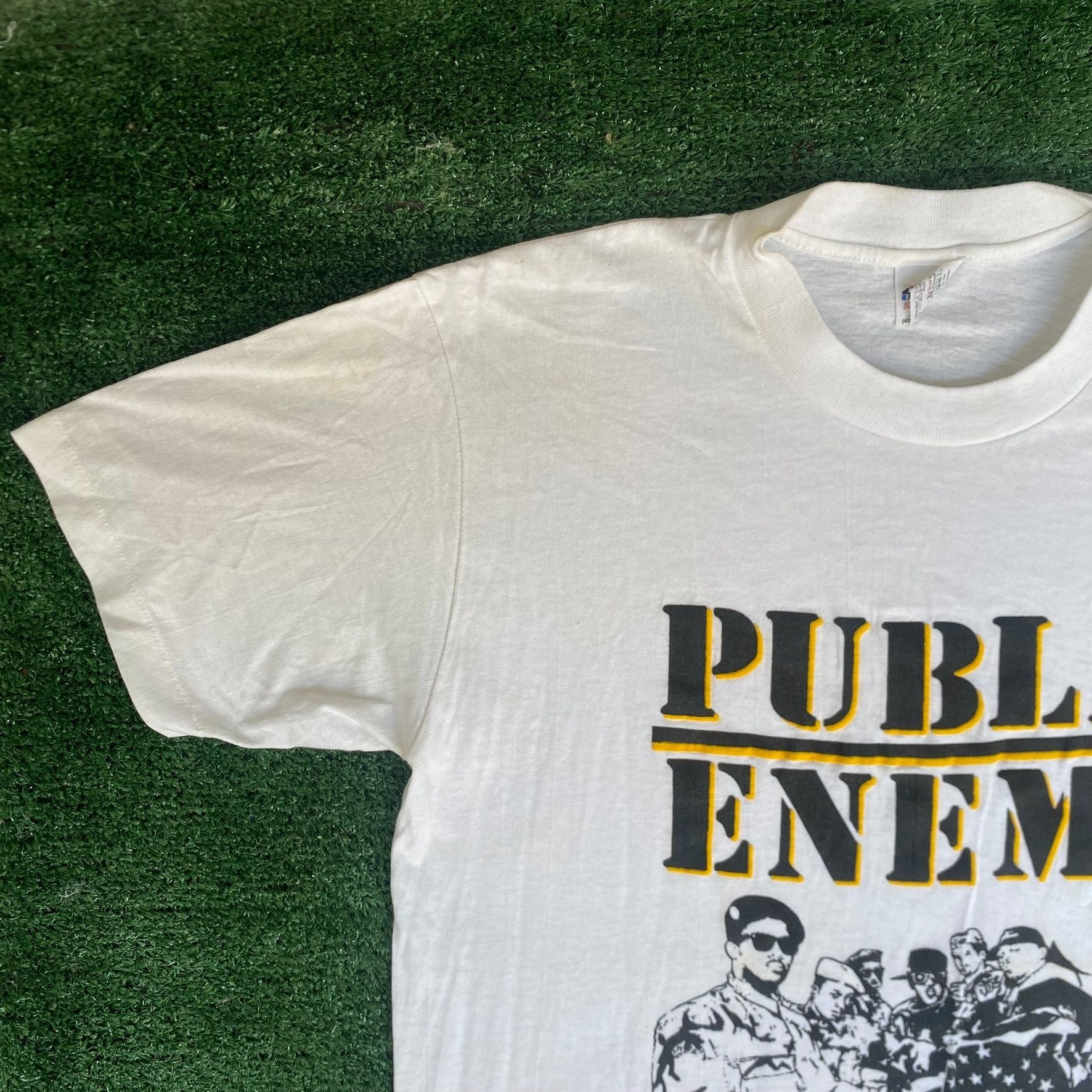 Public Enemy Vintage 90s Public Enemy Shirt Rap Hip Hop Single Stitch Tee Size US L / EU 52-54 / 3 - 2 Thumbnail