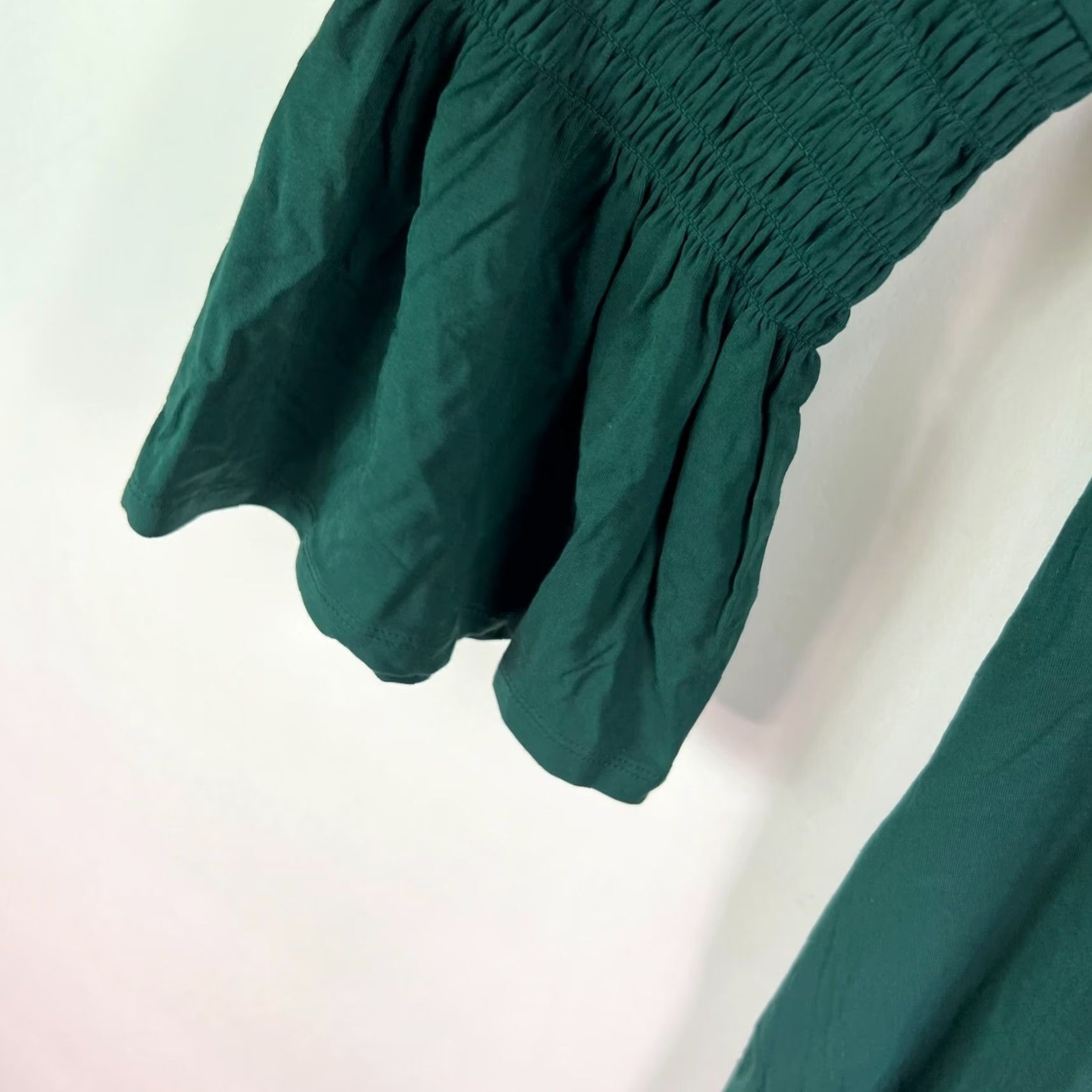 Vintage Agnes & Dora Walker Dress Green Shift M Knee Length Long Sleeve Bohemian Womens Size M / US 6-8 / IT 42-44 - 6 Thumbnail