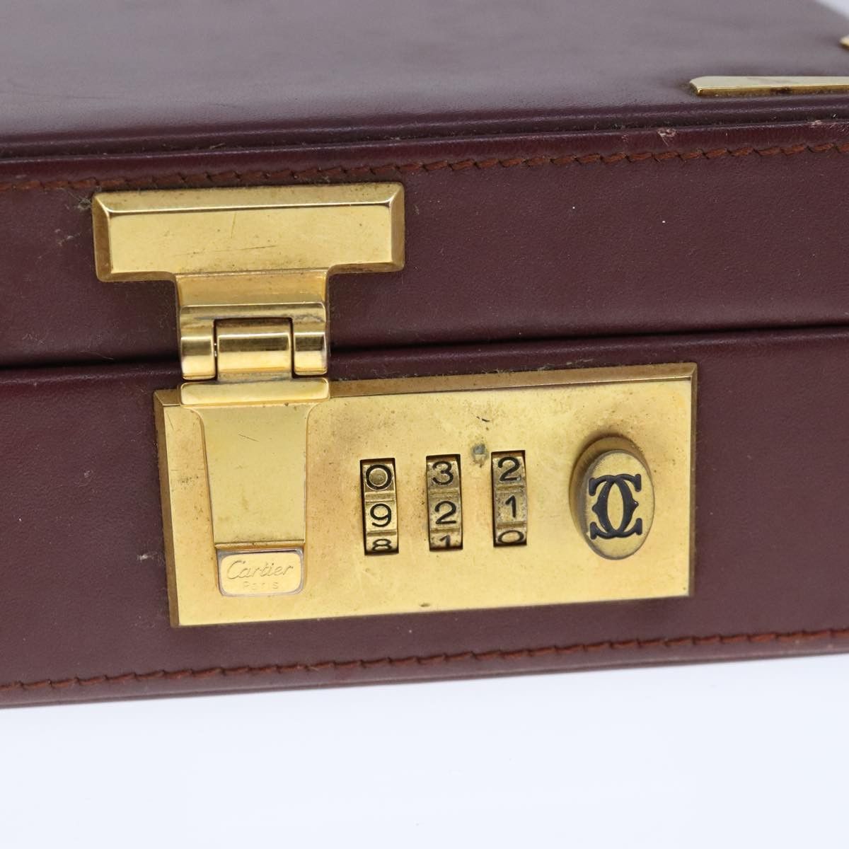 Cartier Cartier Trunk Leather Bordeaux Gold Size ONE SIZE - 14 Thumbnail