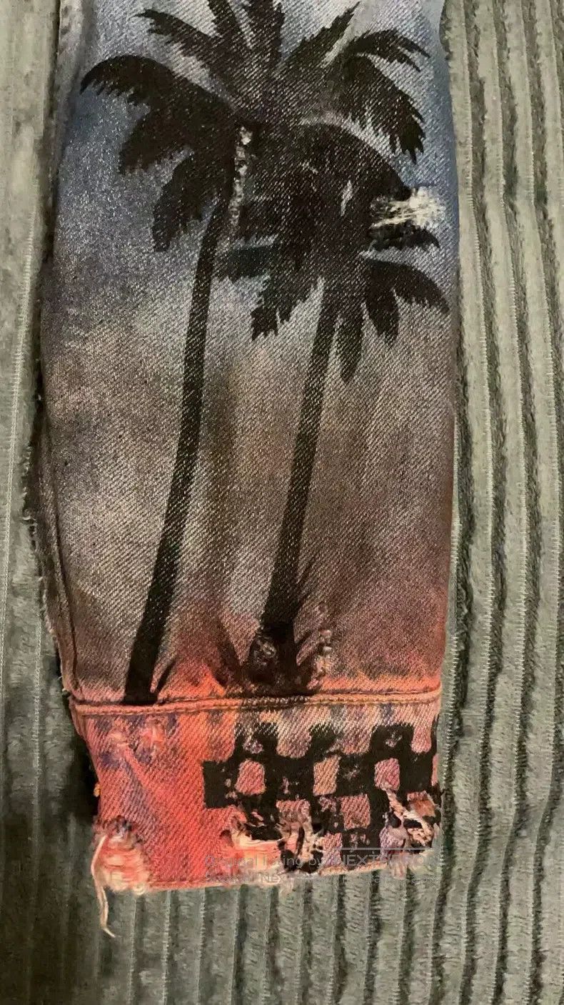 Amiri Amiri Coconut Tree Rendered Destroyed Jacket Size US M / EU 48-50 / 2 - 7 Thumbnail
