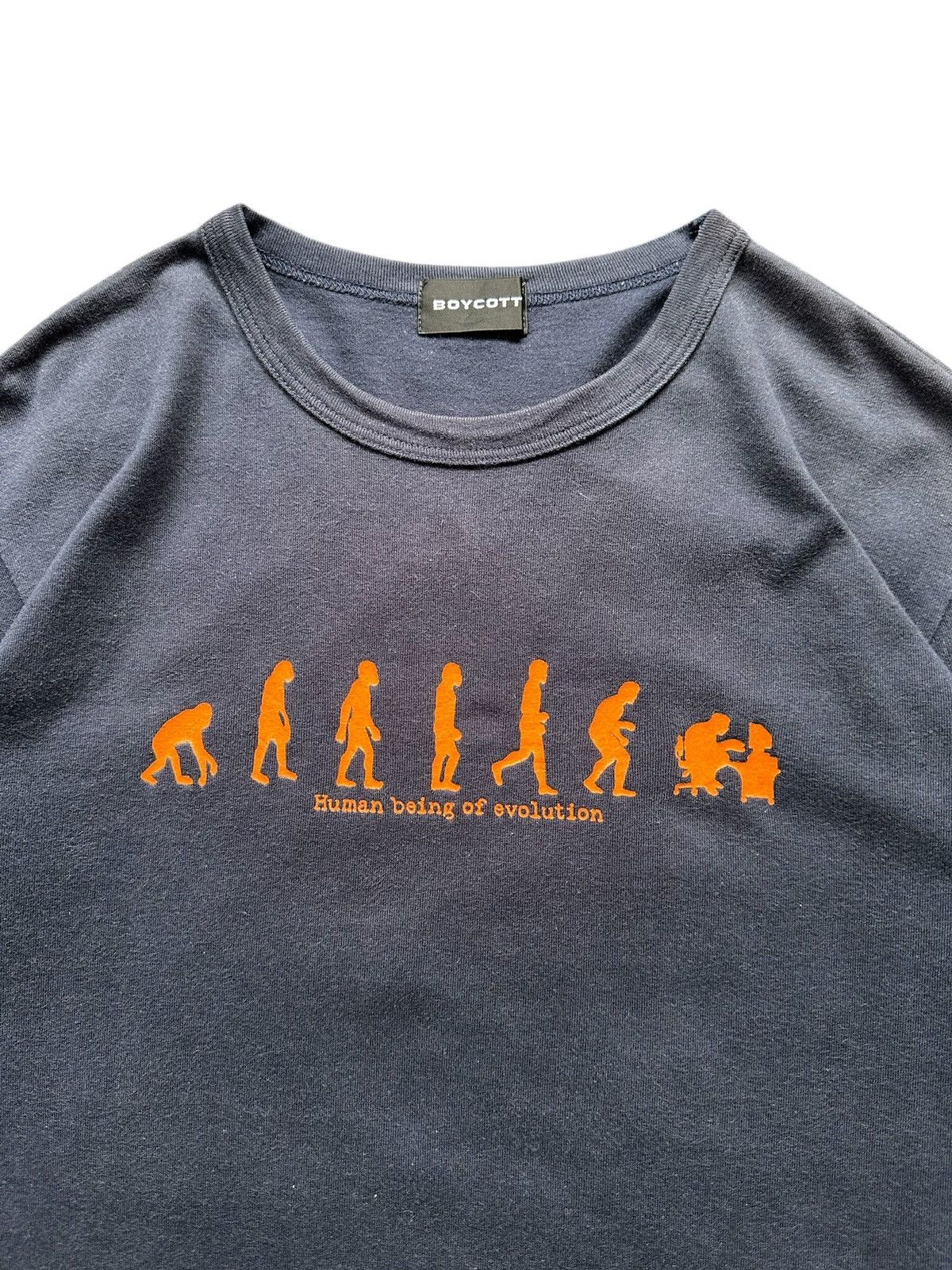 Boycott 90's Boycott '' Human being of Revolution " sun faded Size US M / EU 48-50 / 2 - 3 Thumbnail