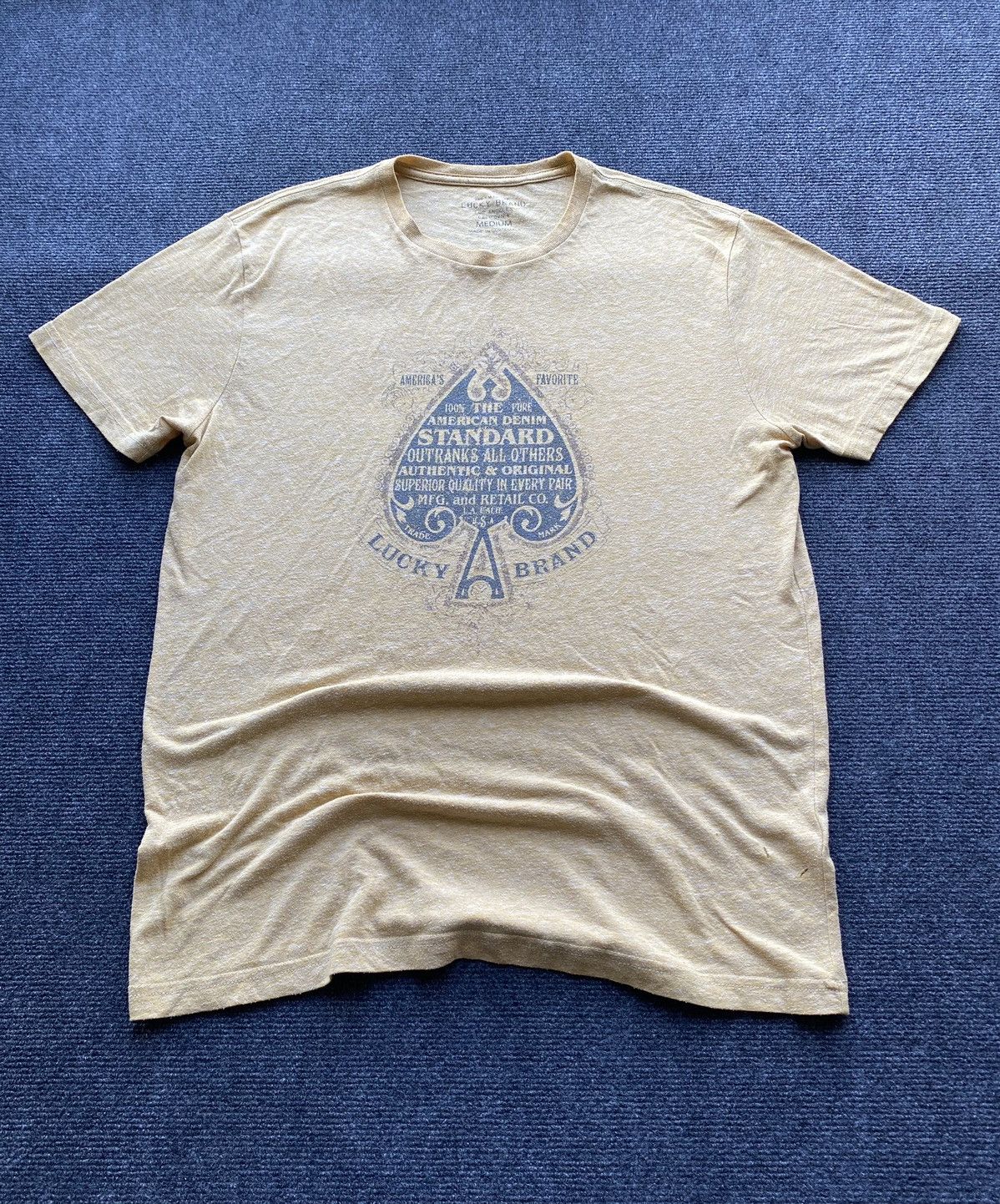 Lucky Brand 🔥Usa Lucky brand Yellow racing Tee vntg rare Size US M / EU 48-50 / 2 - 1 Thumbnail