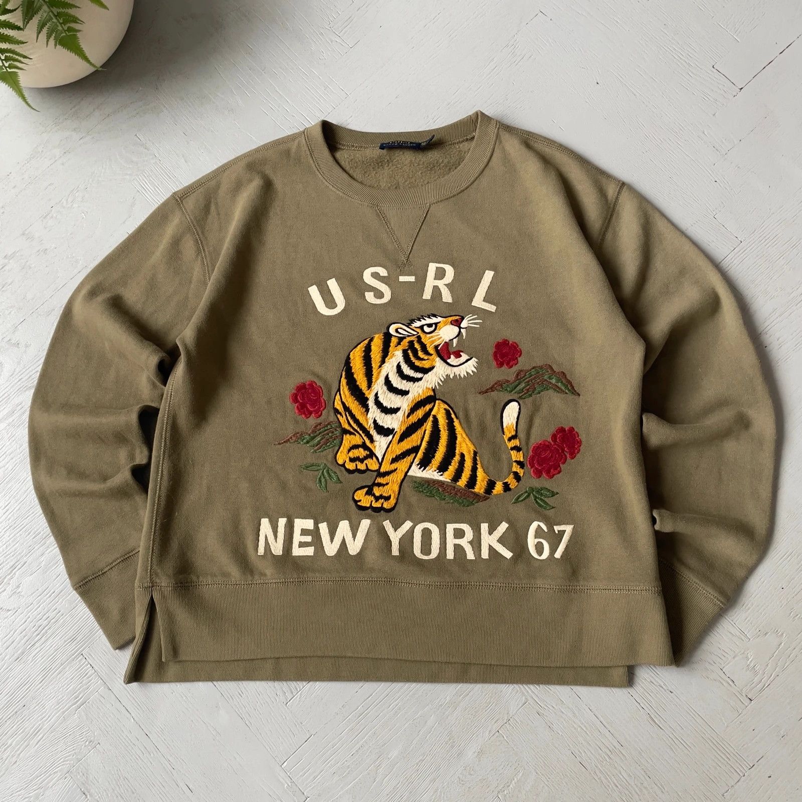Polo Ralph Lauren Polo by Ralph Lauren Military Sweatshirt Khaki Size US XS / EU 42 / 0 - 1 Thumbnail