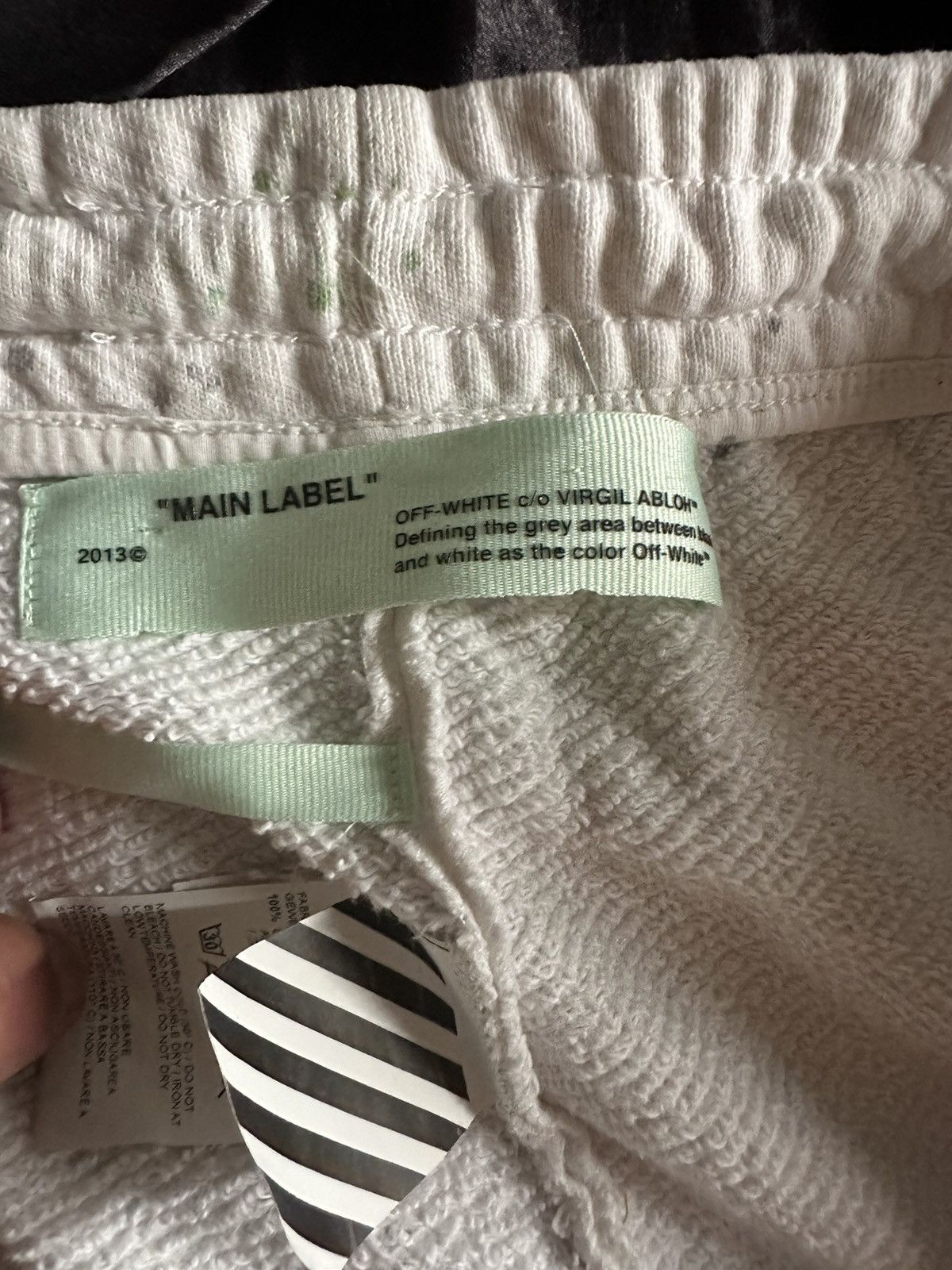 Off-White Off-White Green Witch Impressionism Sweatpants XXL Size US 39 - 3 Thumbnail