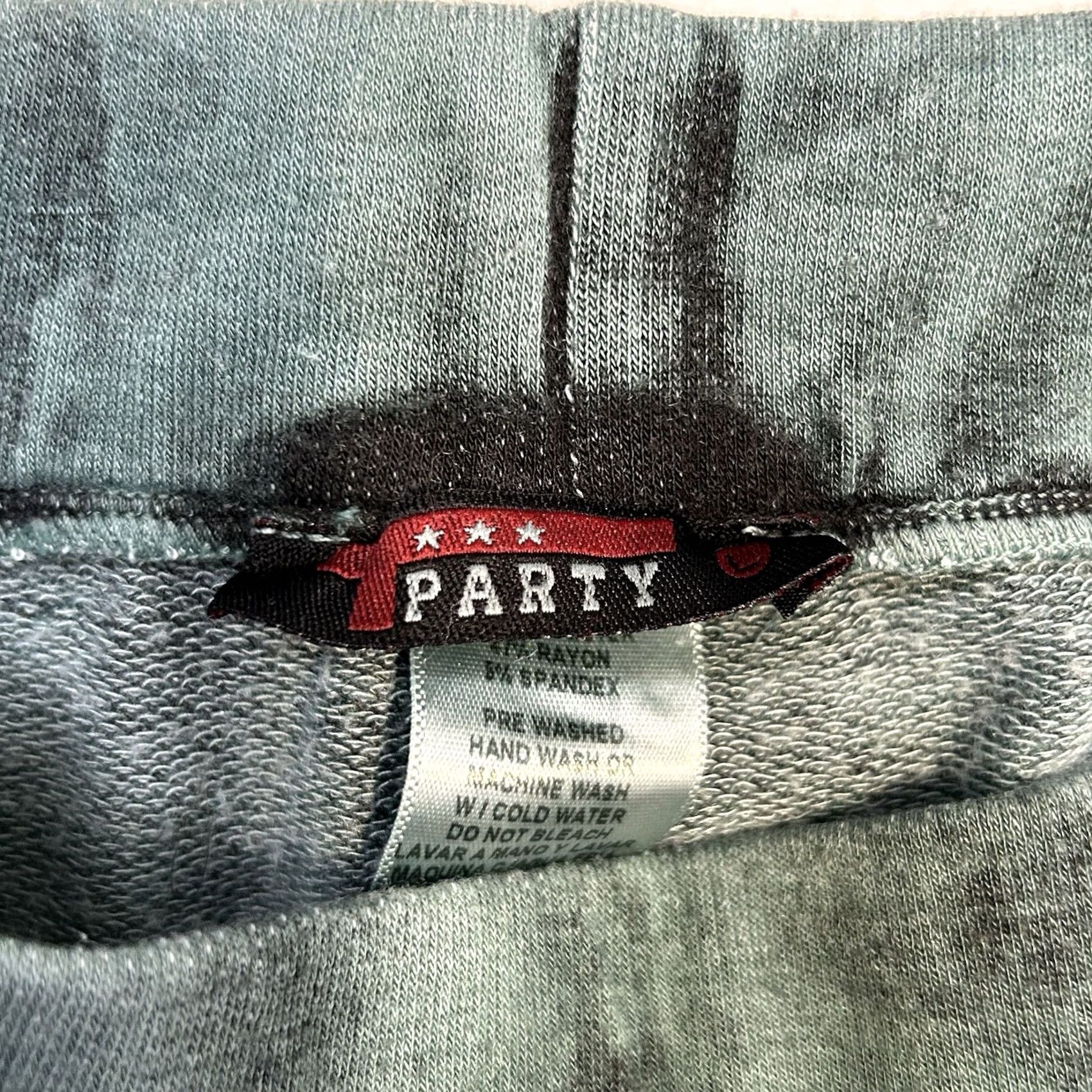 Vintage VINTAGE? No — T-Party Mineral Wash Pants Joggers Womens Large Green Yoga Sweatpants Size 36" / US 14 / IT 50 - 3 Thumbnail