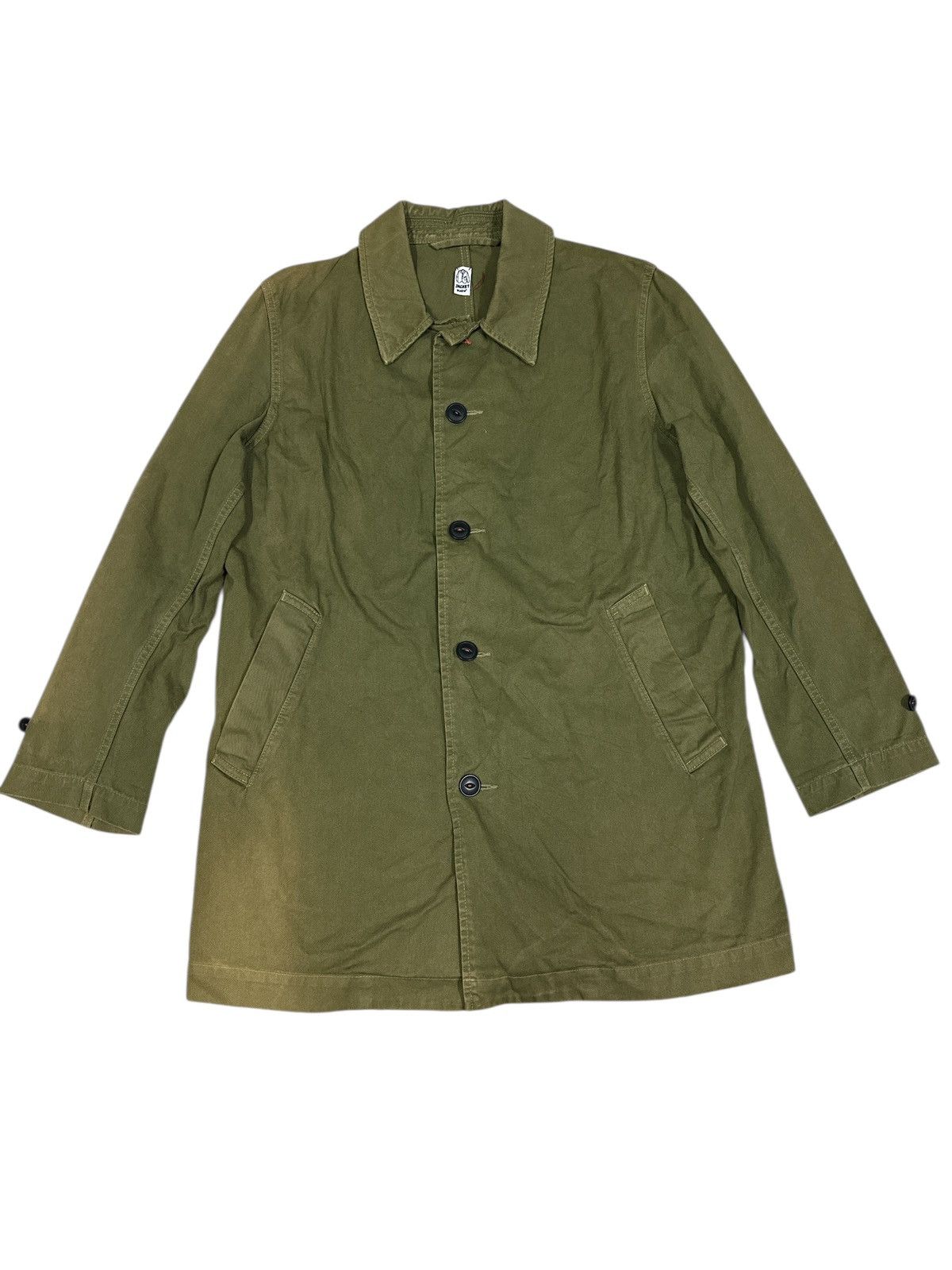 Japanese Brand Sun Faded Kato Jacket Army Green 💥🎌 Size US XL / EU 56 / 4 - 1 Thumbnail