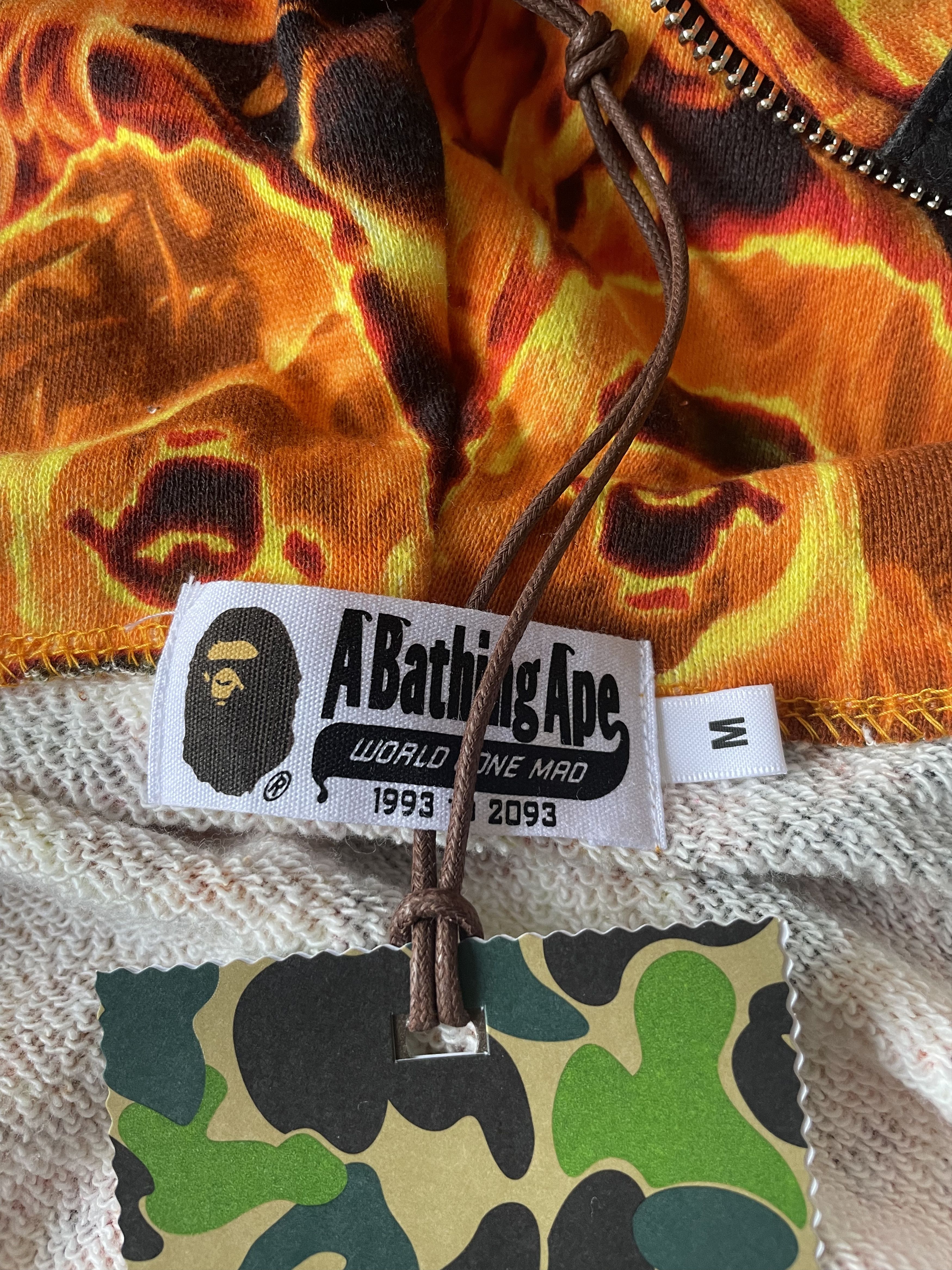 Bape BAPE FLAME SHARK FULL ZIP HOODIE Size US M / EU 48-50 / 2 - 10 Thumbnail