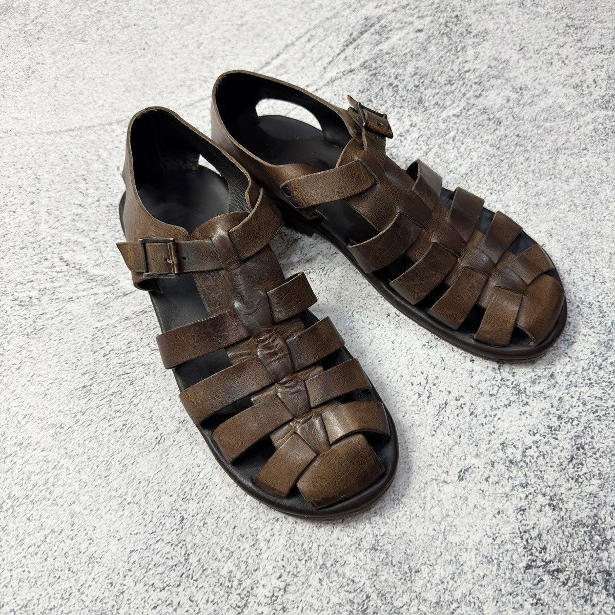 Designer × Handmade Zeha Berlin 812 Mens Sandals size 44 US11 UK10 29cm Size US 11 / EU 44 - 12 Thumbnail
