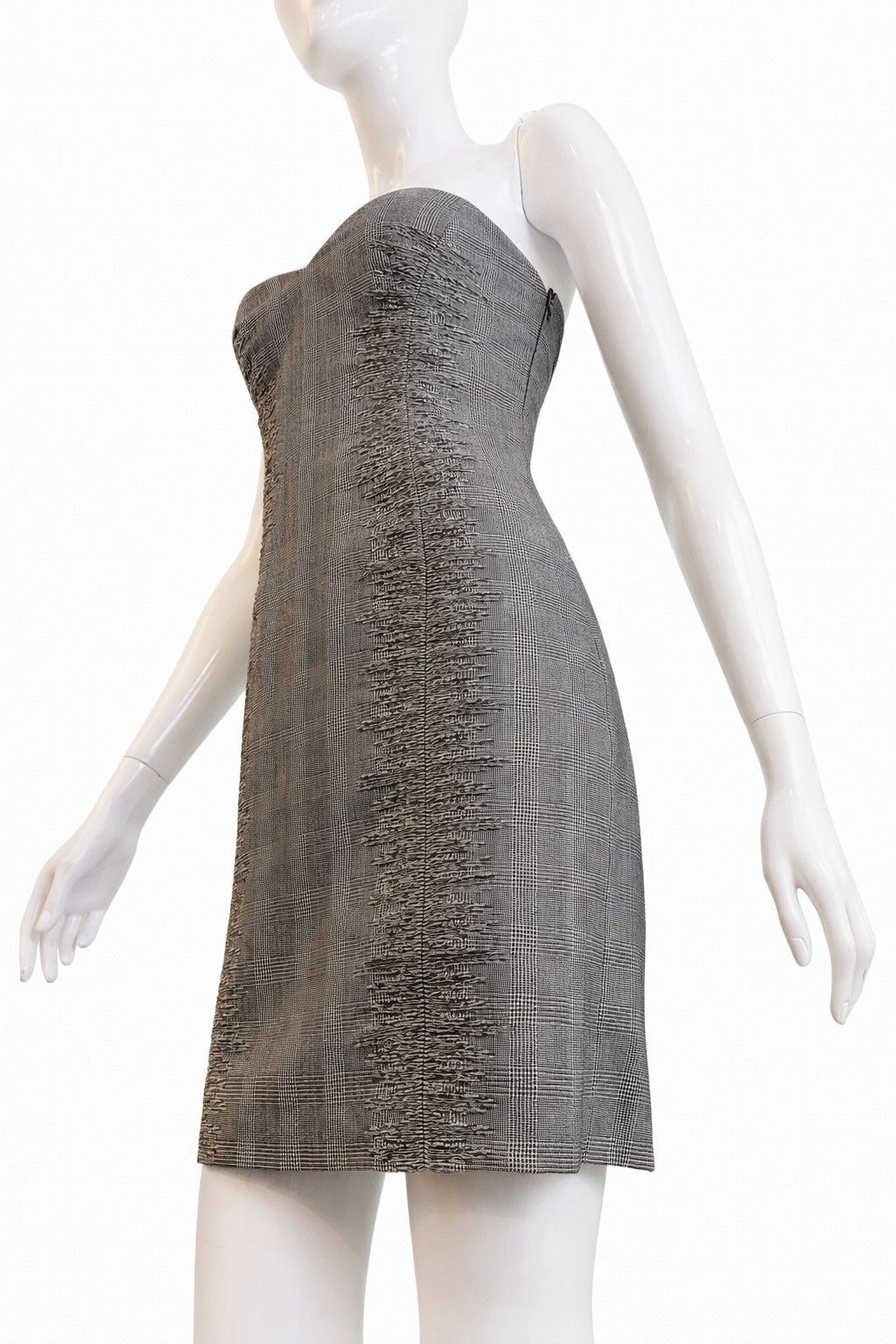 Versace Versace Couture S/S 1998 Kate Moss Houndstooth Corset Dress Size S / US 4 / IT 40 - 11 Thumbnail