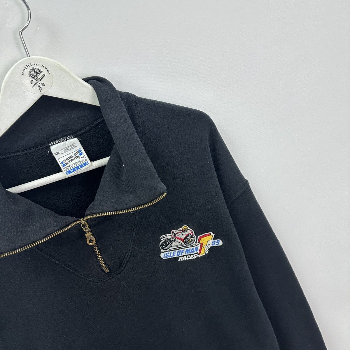 Vintage Vintage 90s Racing Isle of Man races 1999 zip up sweatshirt Size US XXL / EU 58 / 5 - 4 Thumbnail