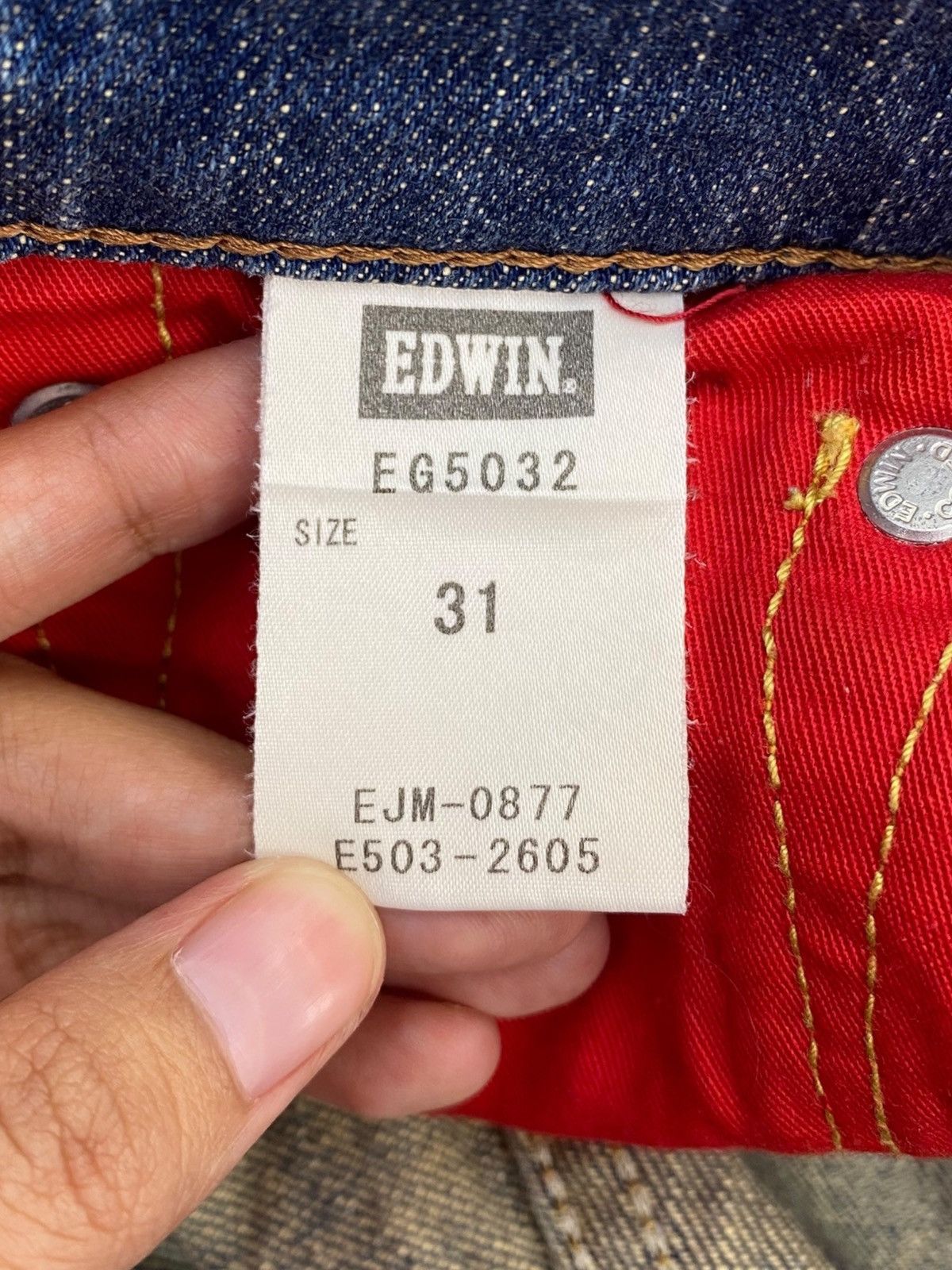 Edwin Edwin Faded Mud Wash Style Loose Jeans Size US 32 / EU 48 - 10 Thumbnail