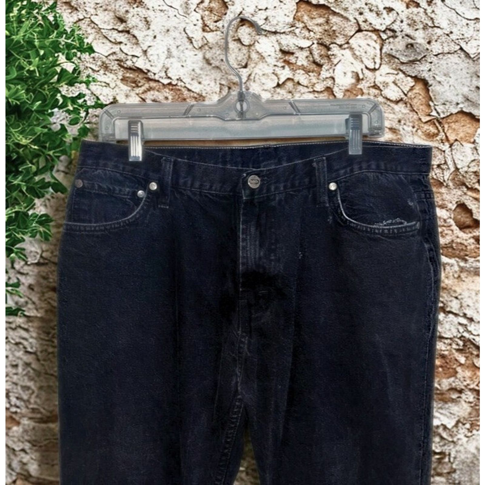 Von Dutch Von Dutch Black Jeans 34x27 Denim Small Crotch Hole Y2K Size US 34 / EU 50 - 4 Thumbnail