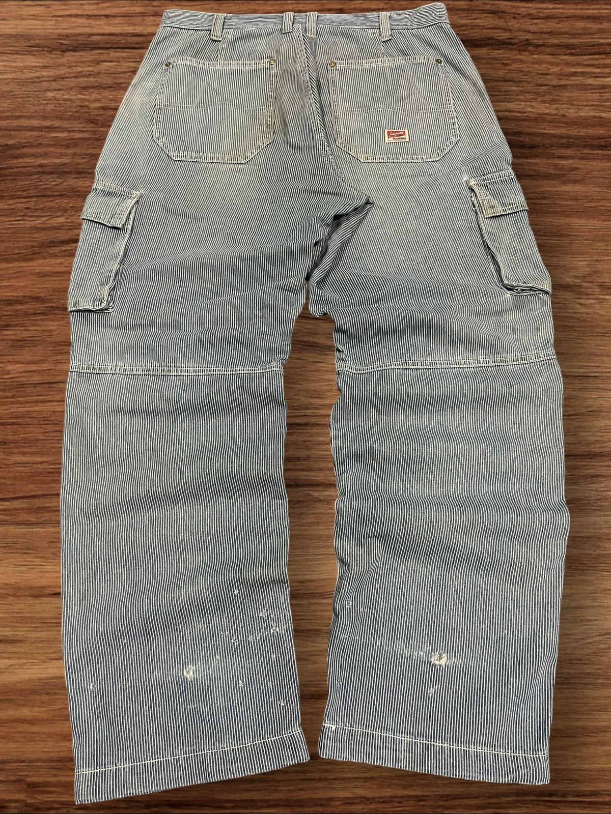 Carhartt × Vintage Vintage Dogman Wabash Carpenter Cargo Rusty Blue Wash Pants Size US 32 / EU 48 - 2 Thumbnail