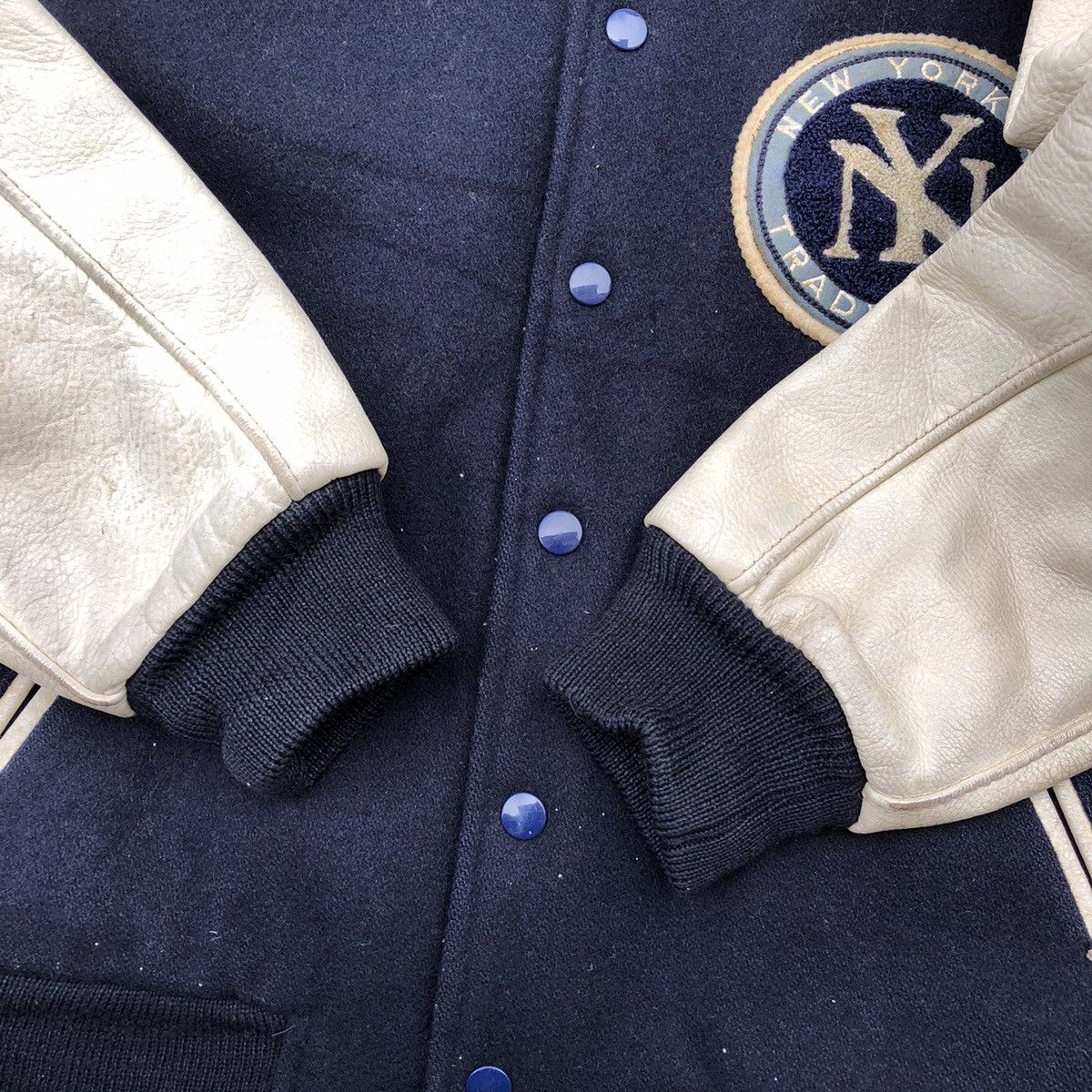 Other NEW YORKER TRADITION Carpet Logo Leather Varsity Jacket Size US M / EU 48-50 / 2 - 9 Thumbnail