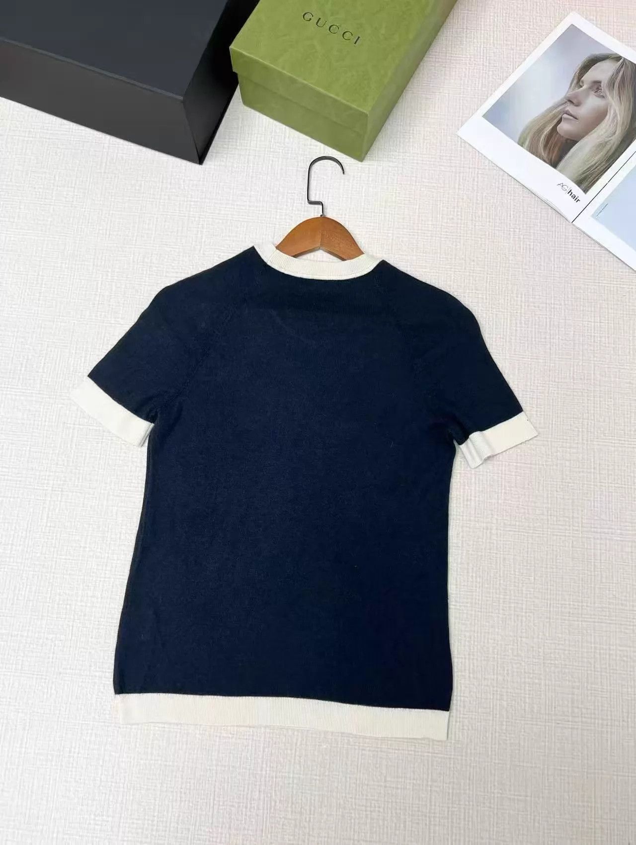 Hermes Hermes Cashmere Knit Colorblock Heart Saddle Short Sleeve Size S / US 4 / IT 40 - 2 Thumbnail