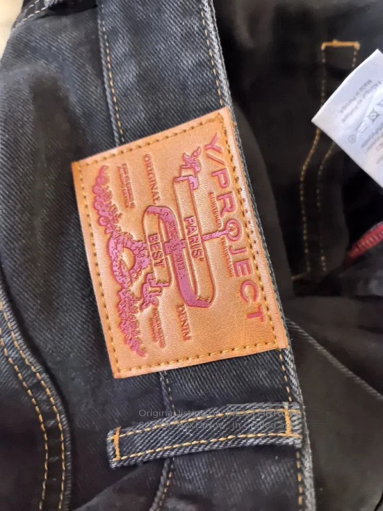 Y/Project Y/Project Black Washed Baggy Jeans . Size US 34 / EU 50 - 6 Thumbnail