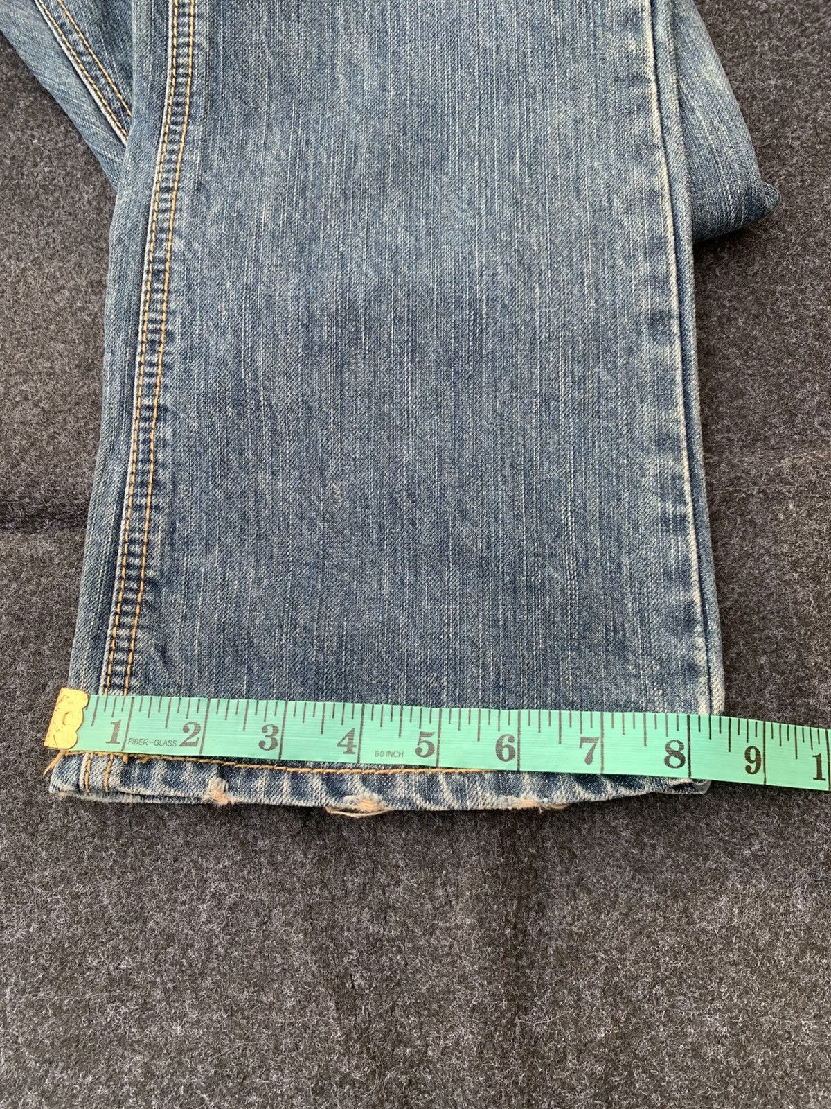 Japanese Brand Rare Semi Flare Back Rush Jeans | Iconic Look Size US 30 / EU 46 - 11 Thumbnail