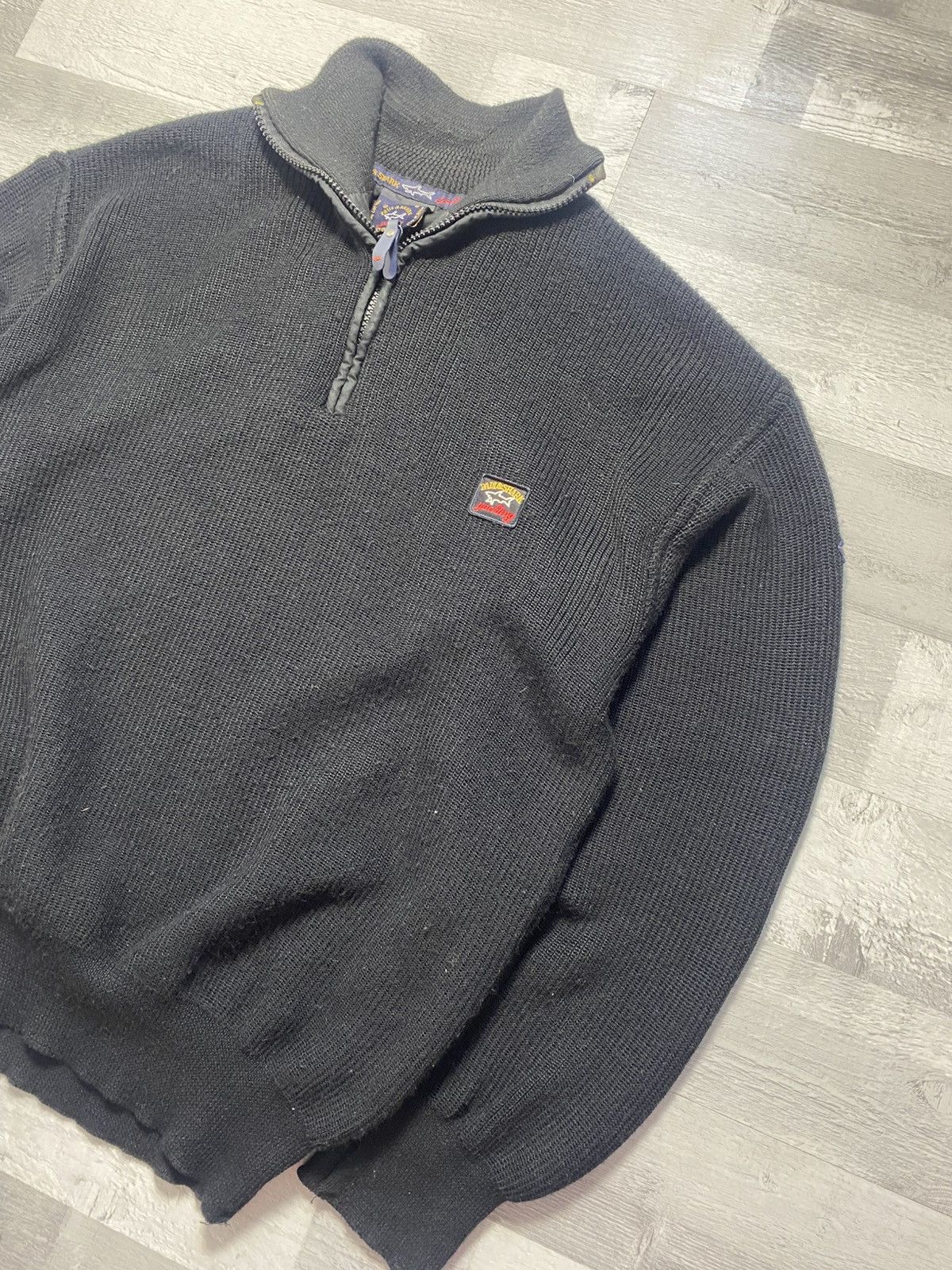 Paul & Shark Paul & Shark Half Zip Knit Sweater Black Size M Size US M / EU 48-50 / 2 - 2 Thumbnail
