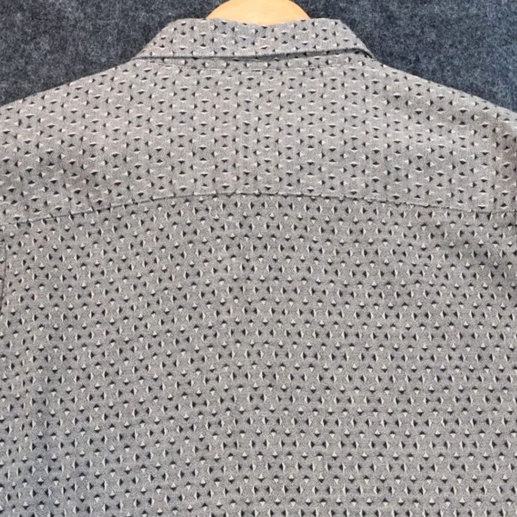 Vintage VINTAGE A'croi Button Up Shirt Mens XL Tan Geometric Long Sleeve Size US XL / EU 56 / 4 - 5 Thumbnail