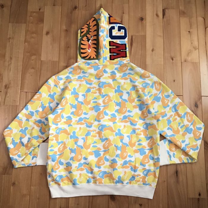 Bape Sapporo city camo shark full zip hoodie BAPE a bathing